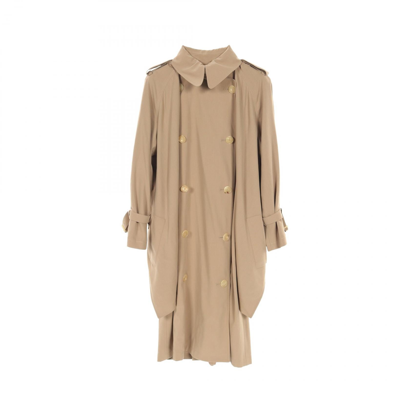 Hermes Wool Trench Coat Beige