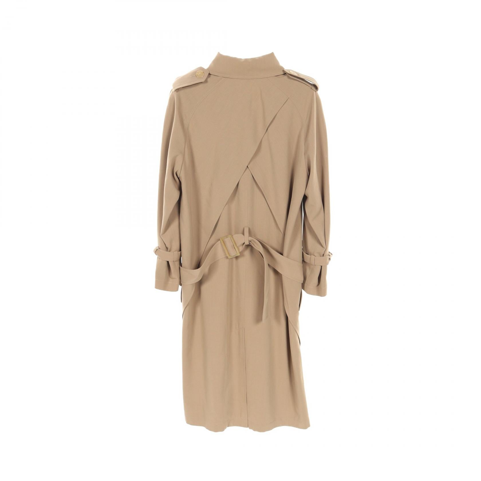 Hermes Wool Trench Coat Beige