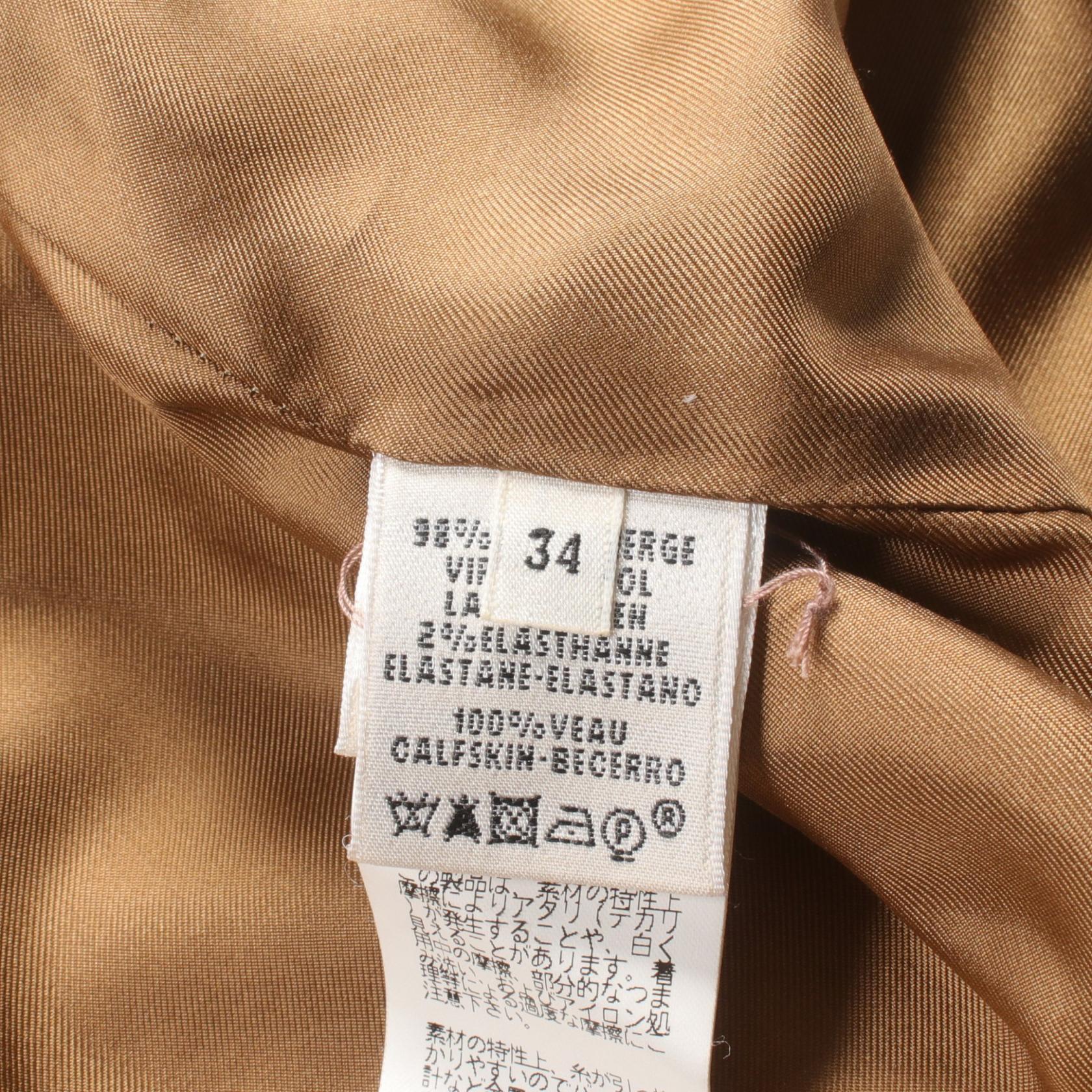 Hermes Wool Trench Coat Beige