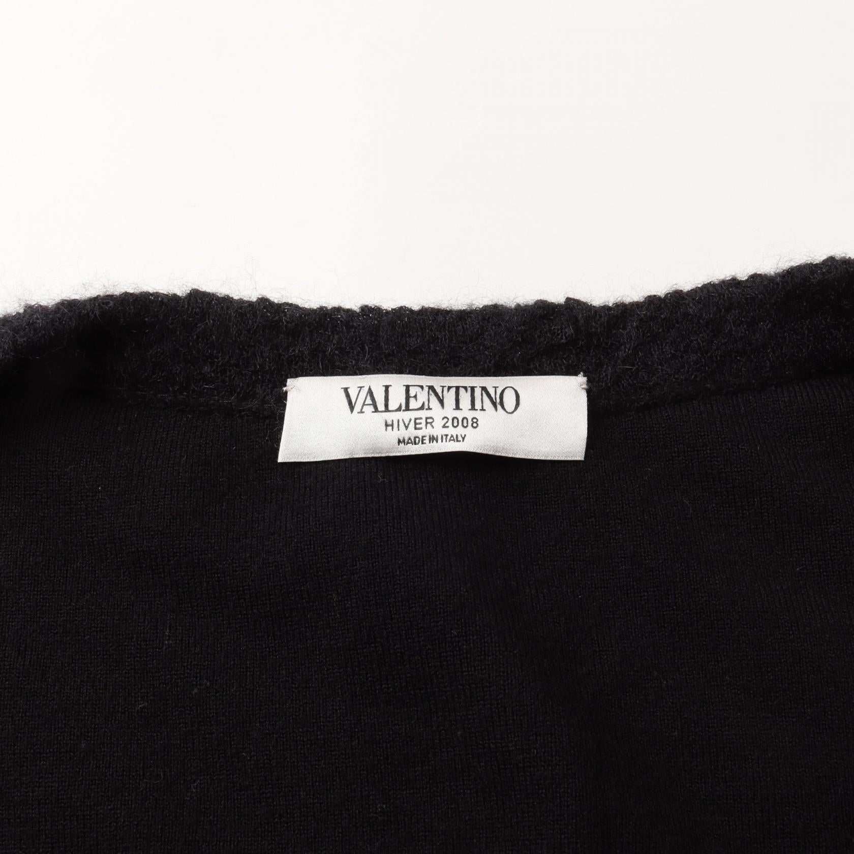 Valentino Nylon Cardigan Black