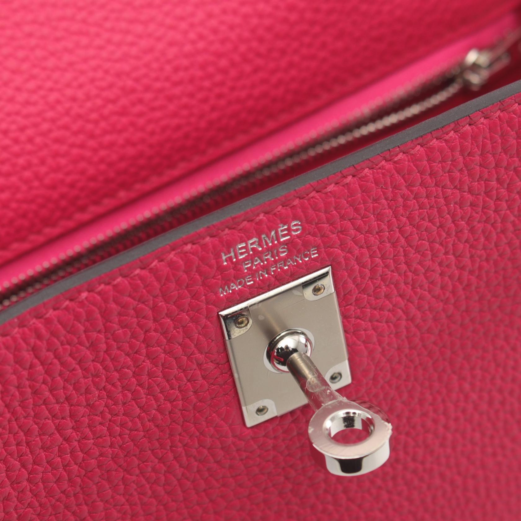 Hermes Kelly 25 Togo Handbag Pink