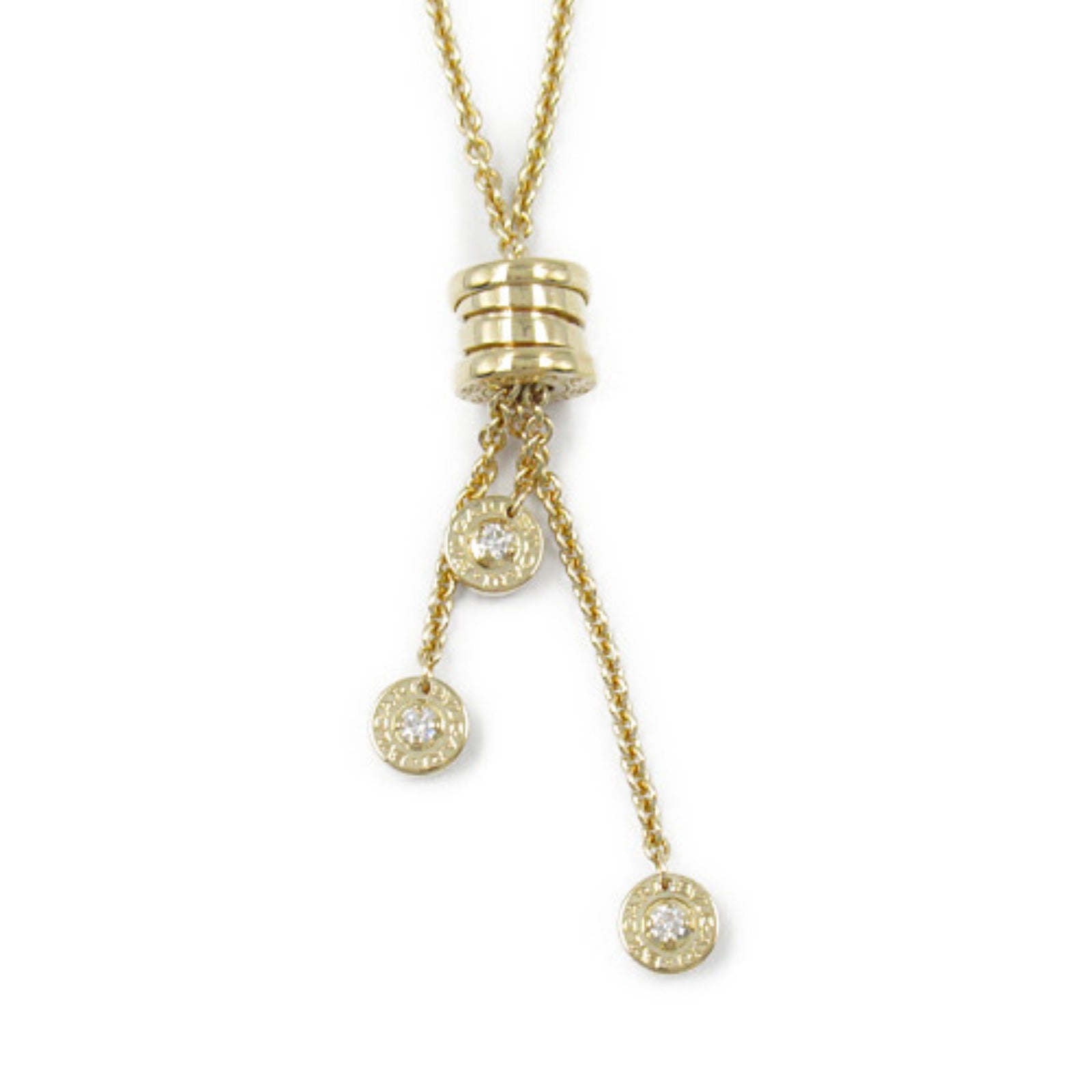 Bvlgari B.Zero1 Necklace K18 Yellow Gold Diamond