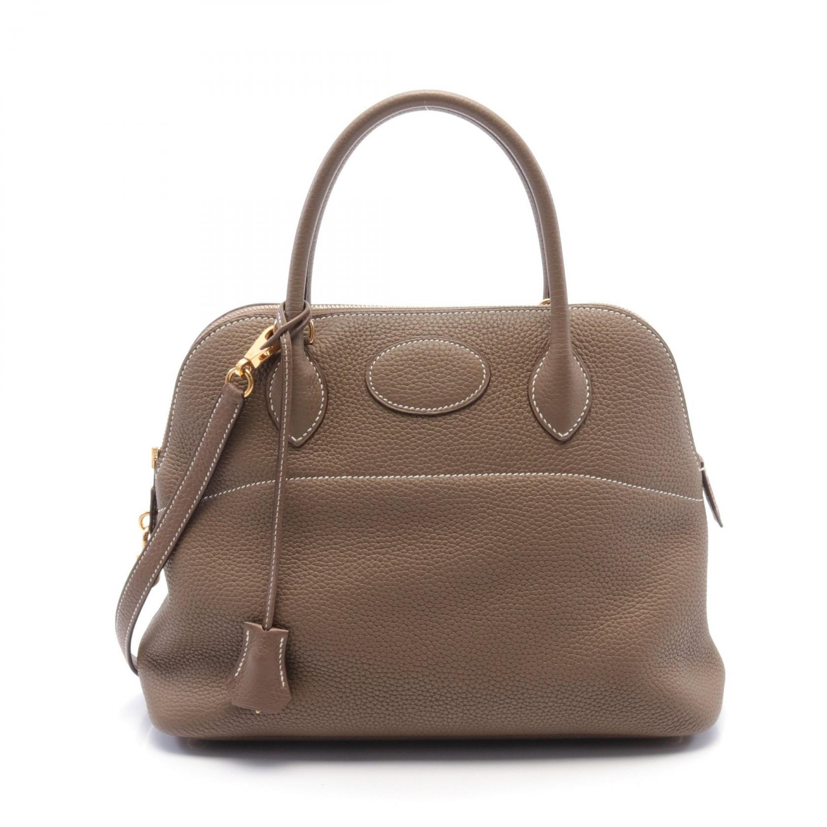 Hermes Bolide 31 Handbag Brown