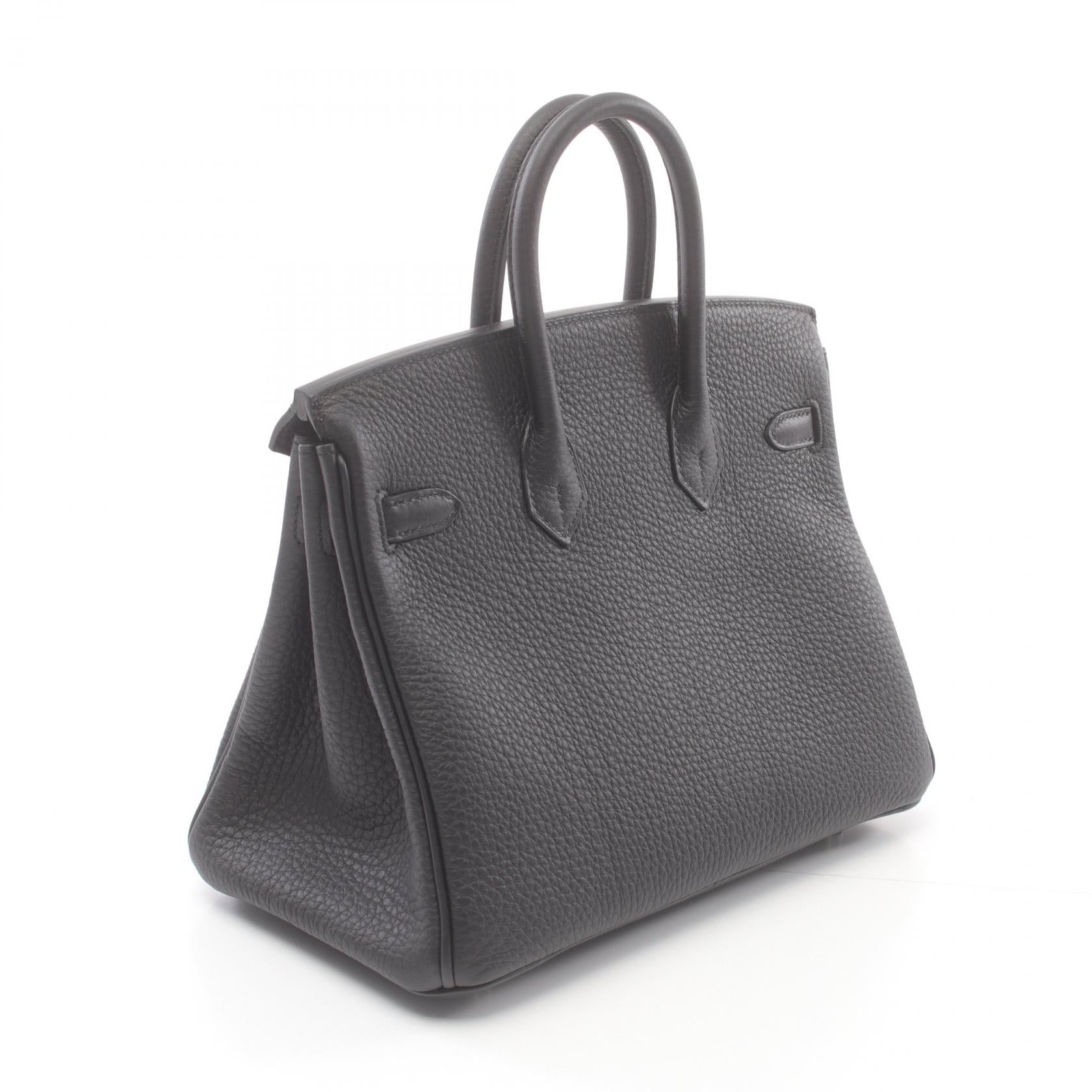 Hermes Birkin 25 Togo Handbag Black