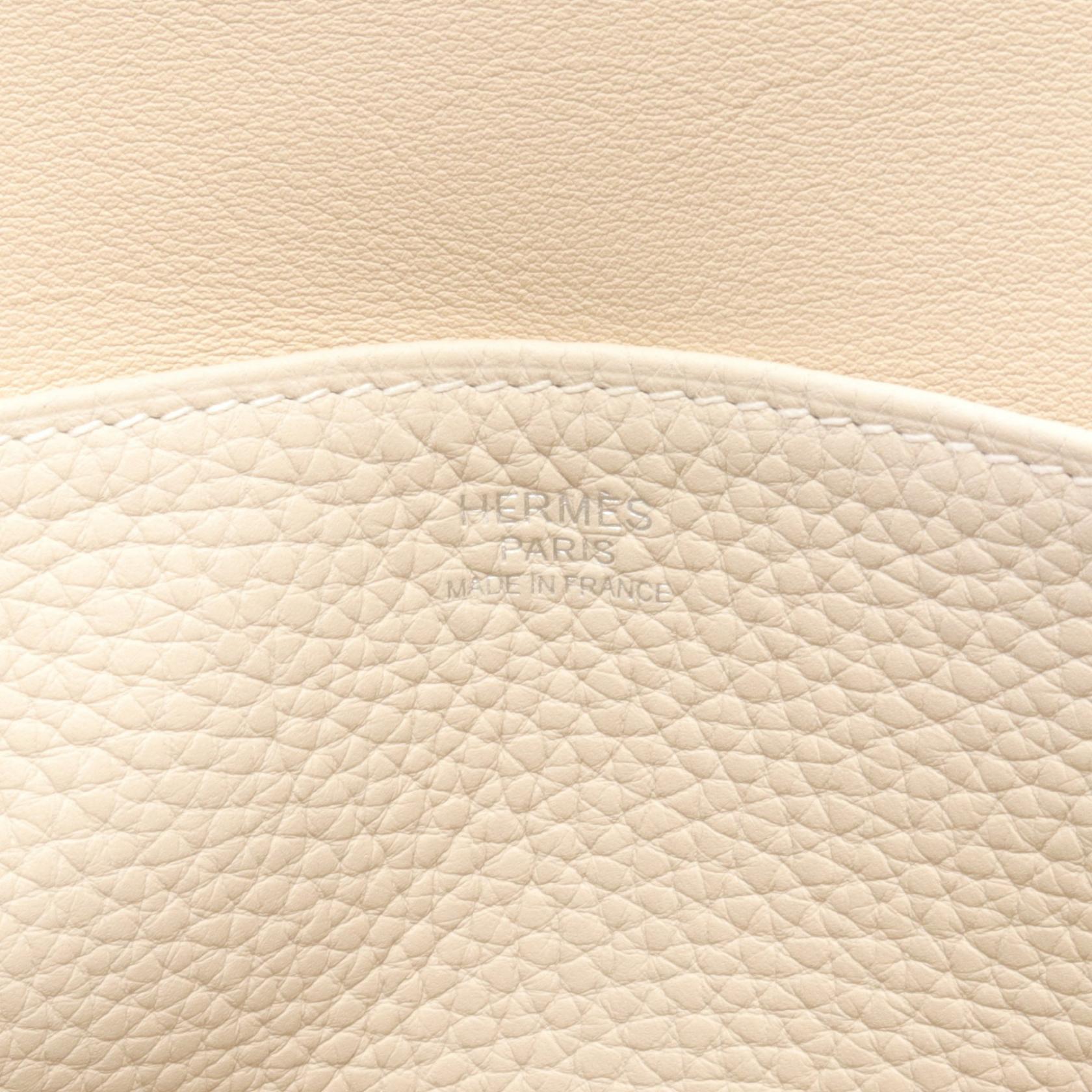 Hermes Arzan Mini Handbag Ivory