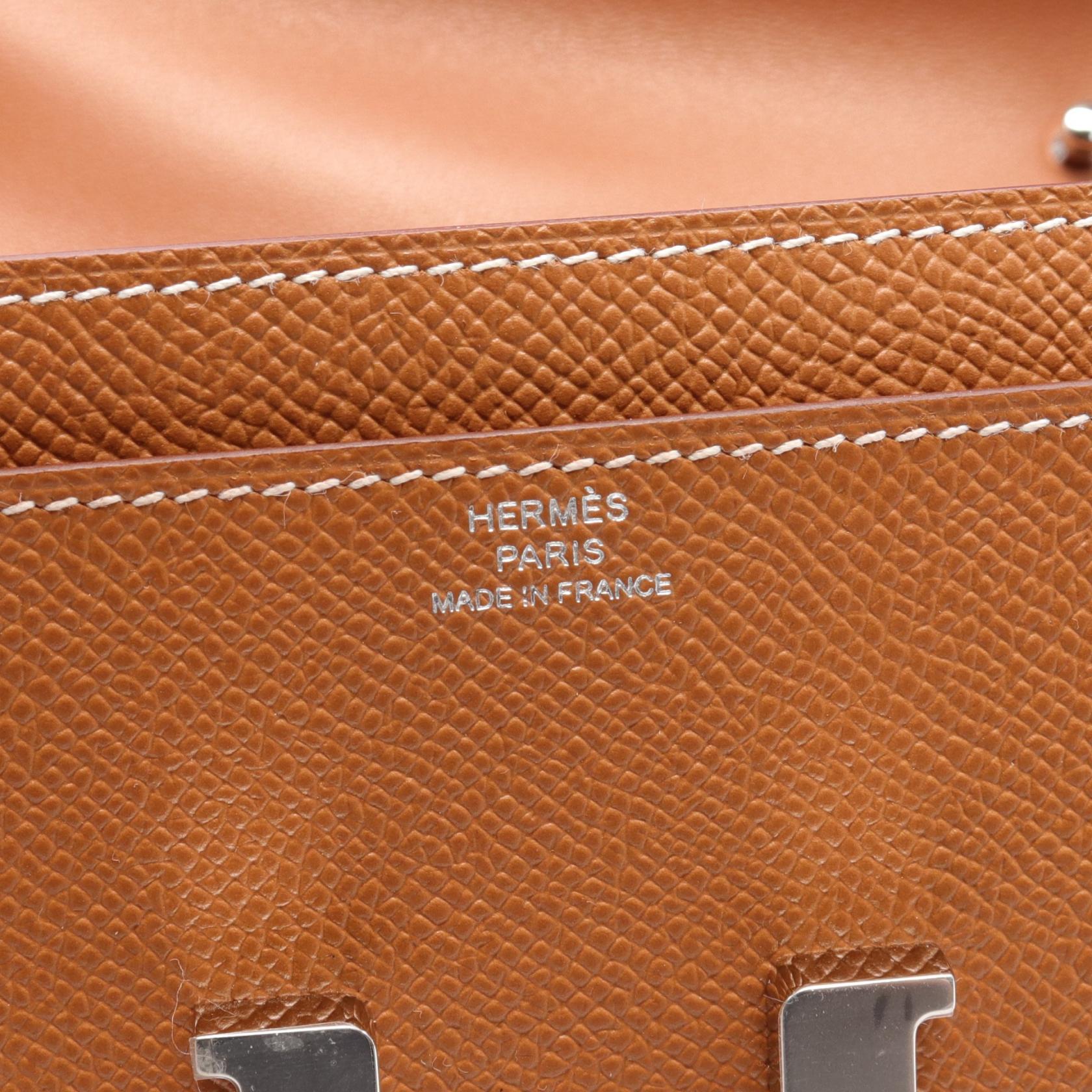 Hermes Constance Long To Go Shoulder Bag Brown