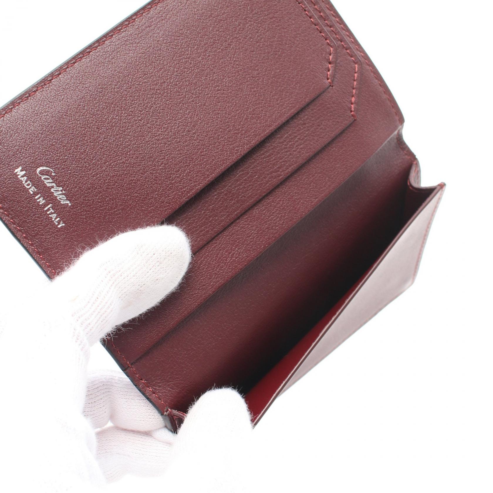 Cartier Must Line Leather Card Case