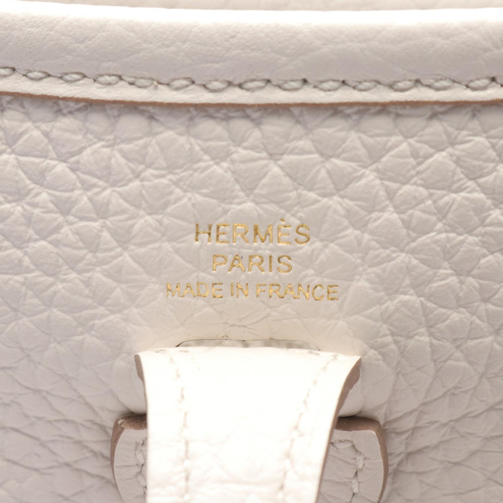 Hermes Evelyne TPM Gris Perle Shoulder Bag