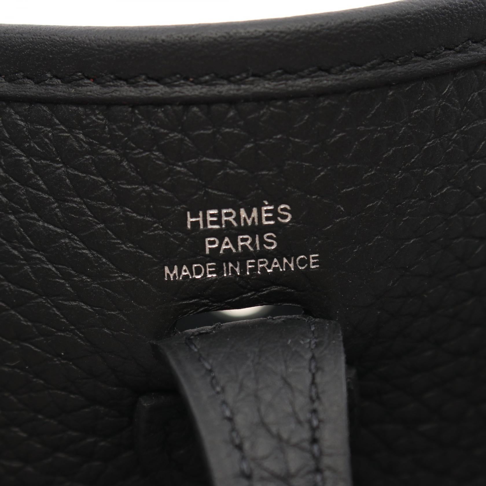 Hermes Evelyne TPM Amazon Shoulder Bag Black