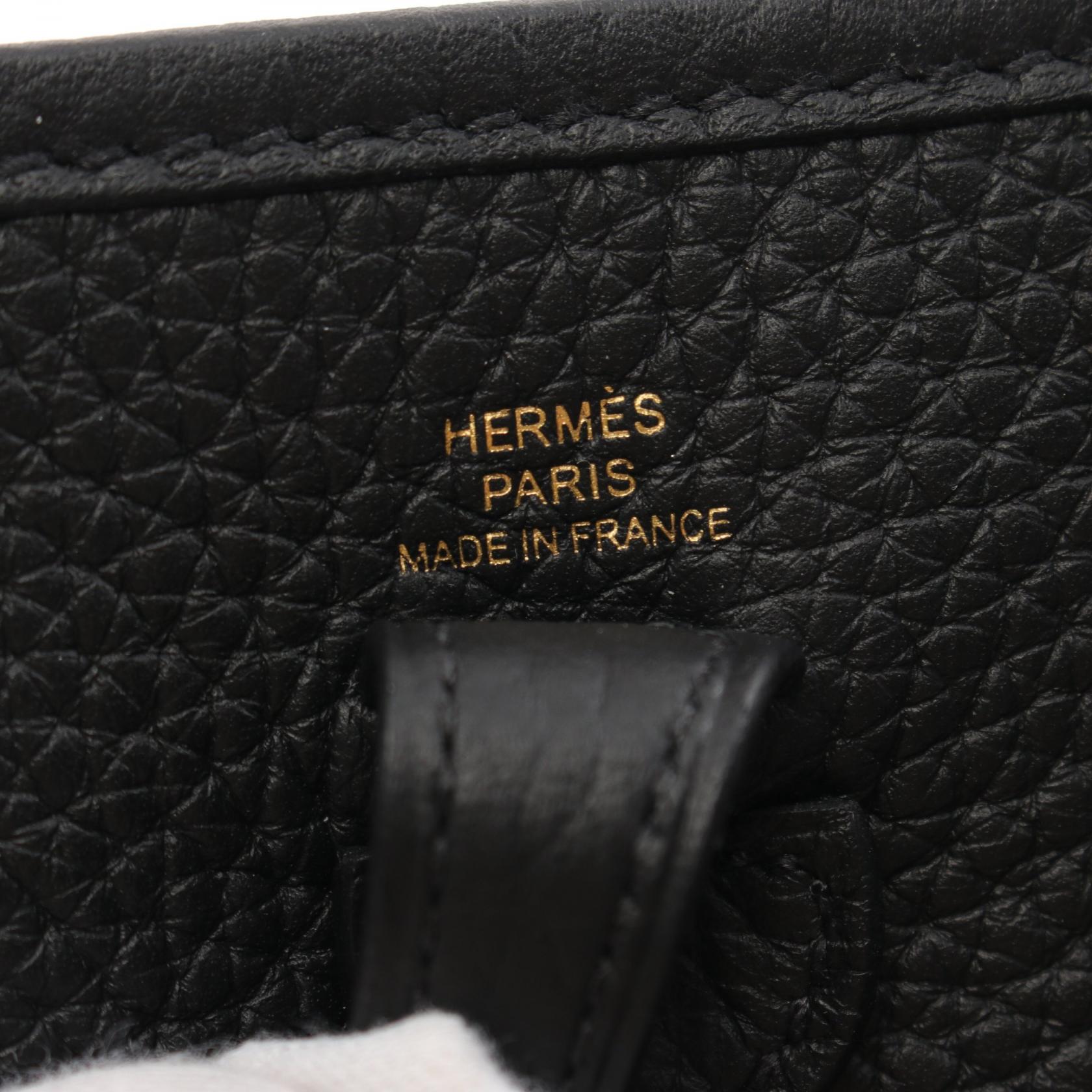 Hermes Evelyne TPM Amazon Shoulder Bag Black