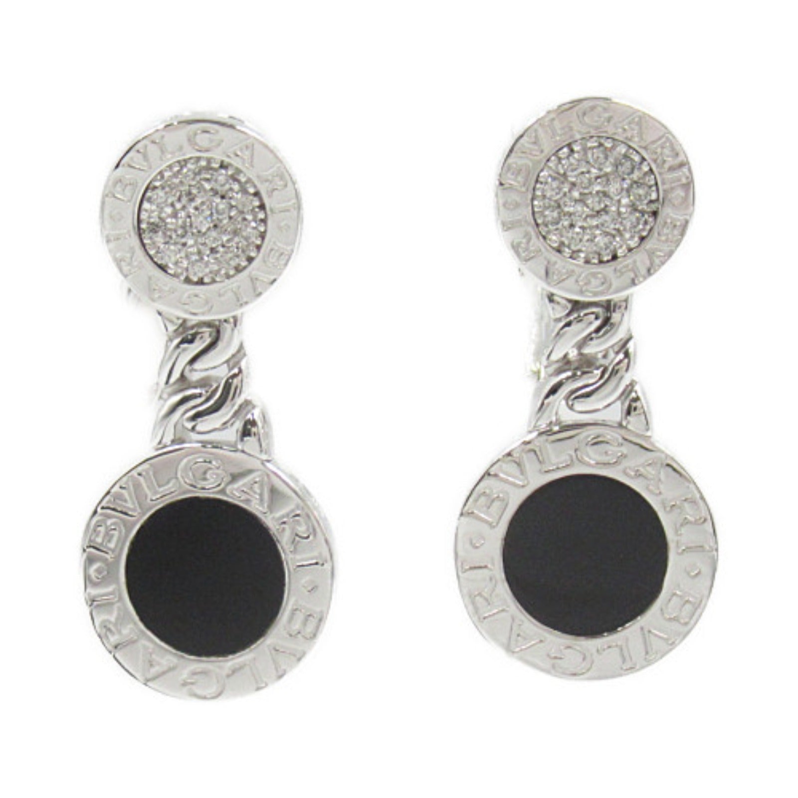 Bvlgari Diamond Earrings K18WG White Gold