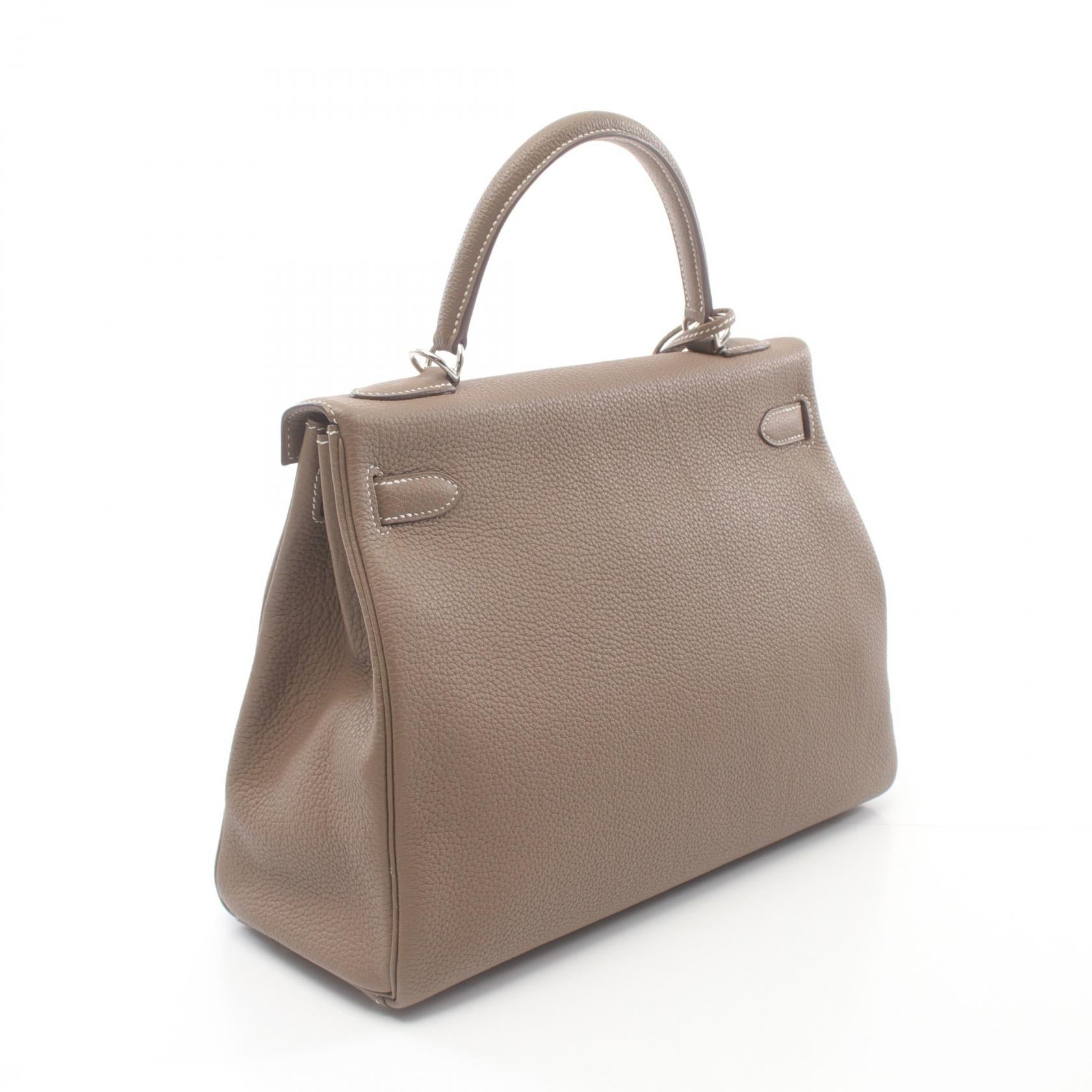 Hermes Kelly 32 Togo Handbag Brown