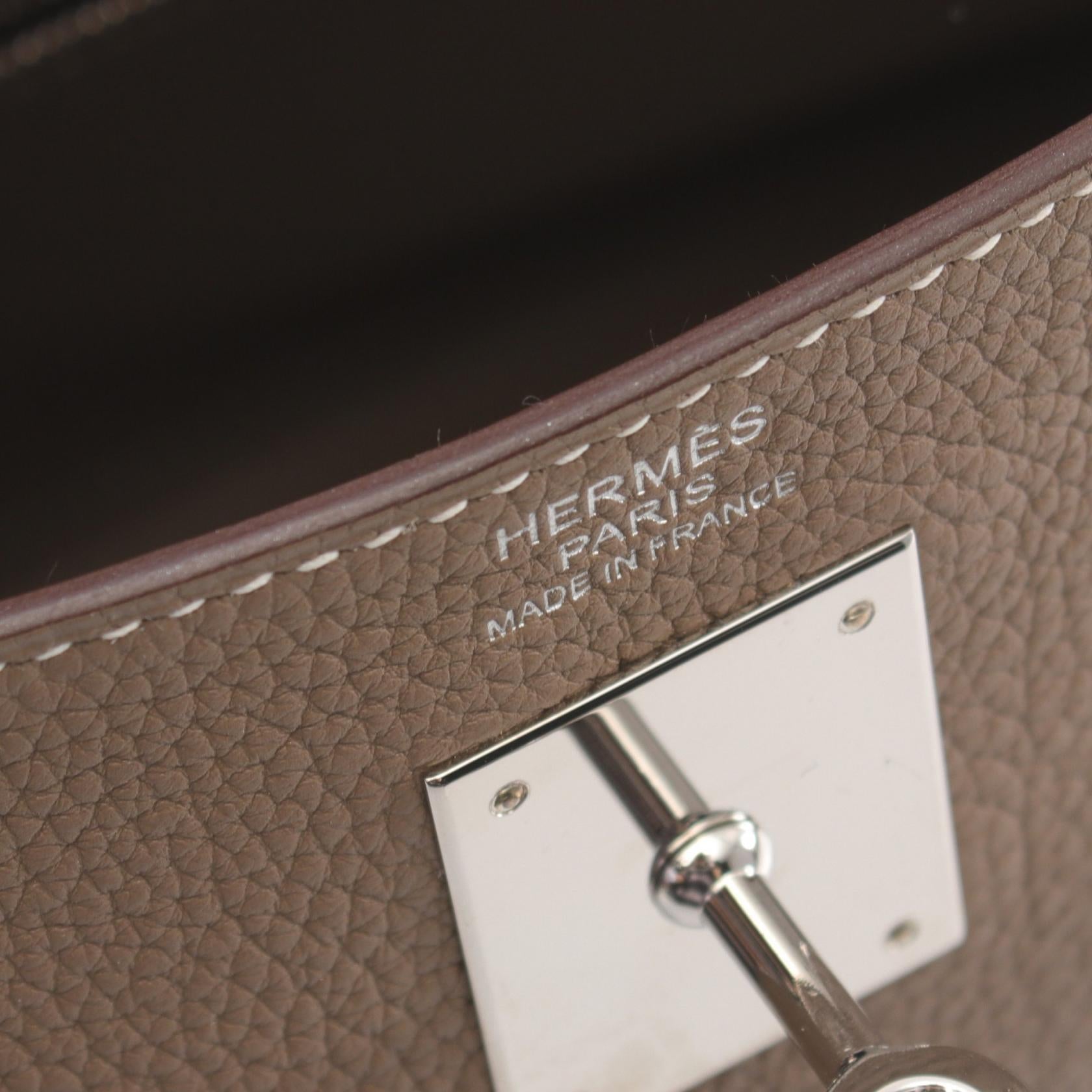 Hermes Kelly 32 Togo Handbag Brown