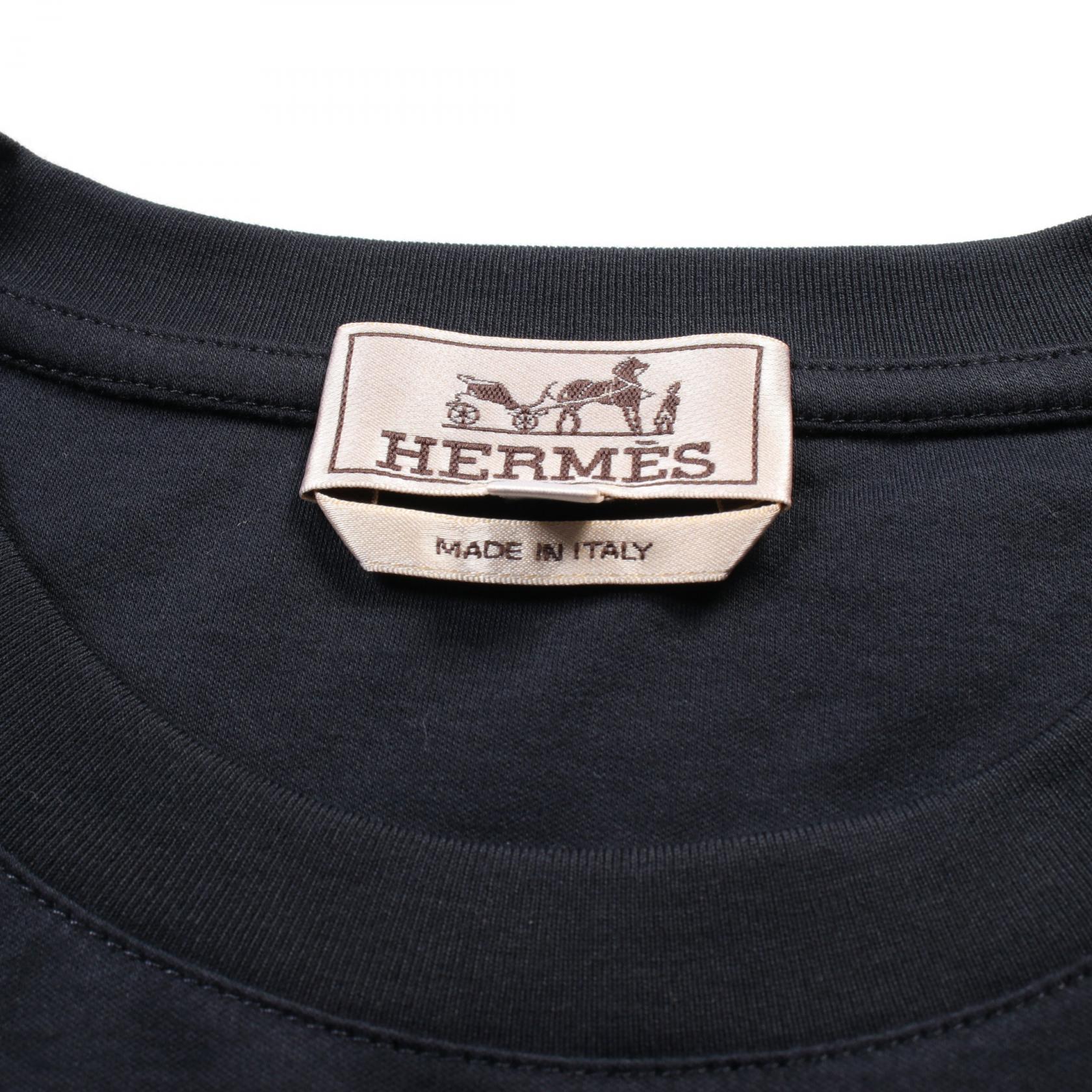 Hermes Cotton T-shirt Navy H467940HA