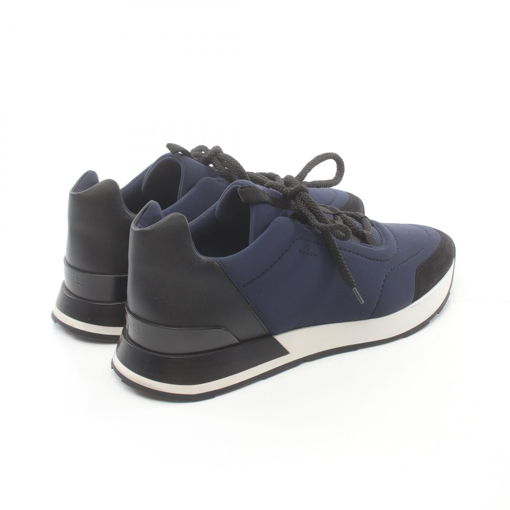 Hermes Suede Neoprene Miles Sneakers