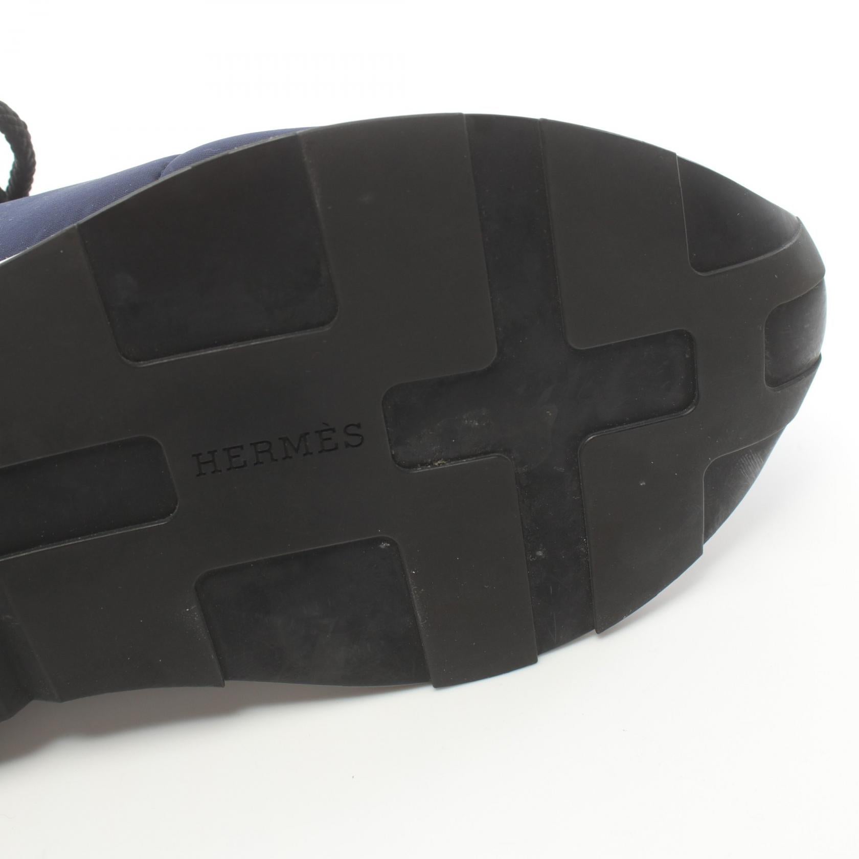 Hermes Suede Neoprene Miles Sneakers