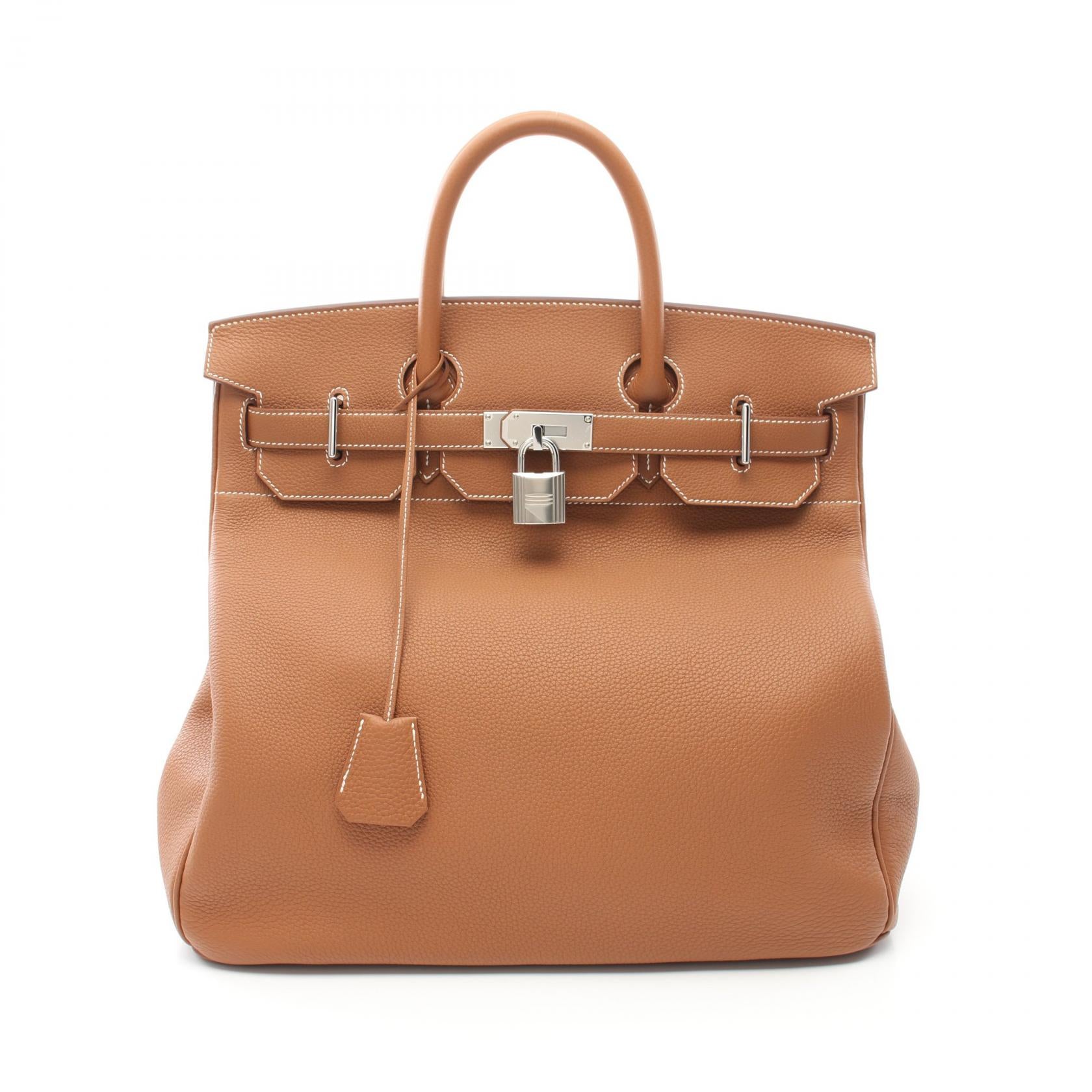 Hermes Haut a Courroies 40 Boston Bag Brown