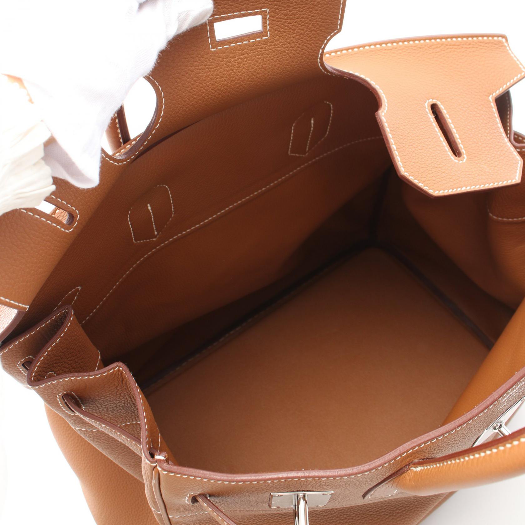 Hermes Haut a Courroies 40 Boston Bag Brown