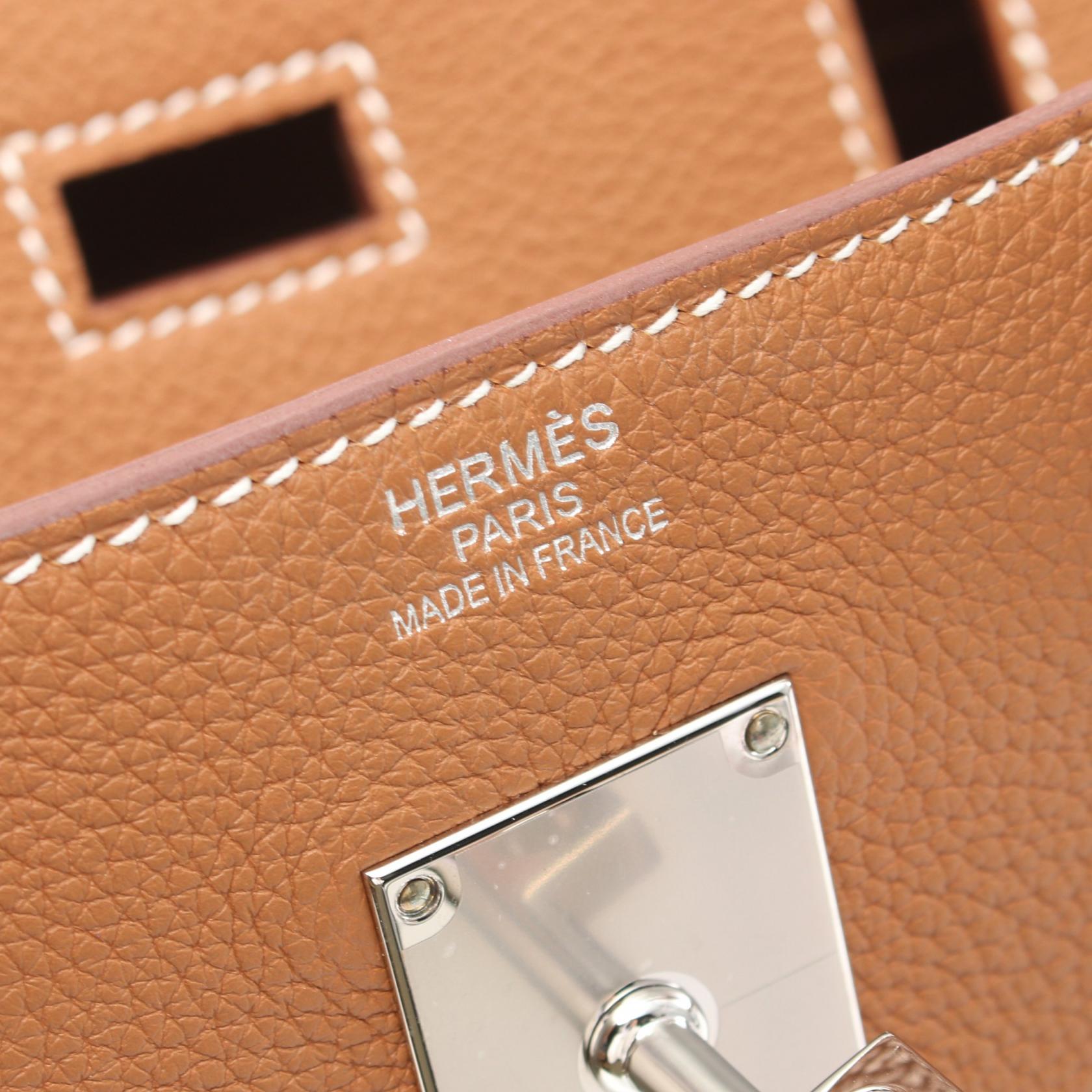 Hermes Haut a Courroies 40 Boston Bag Brown