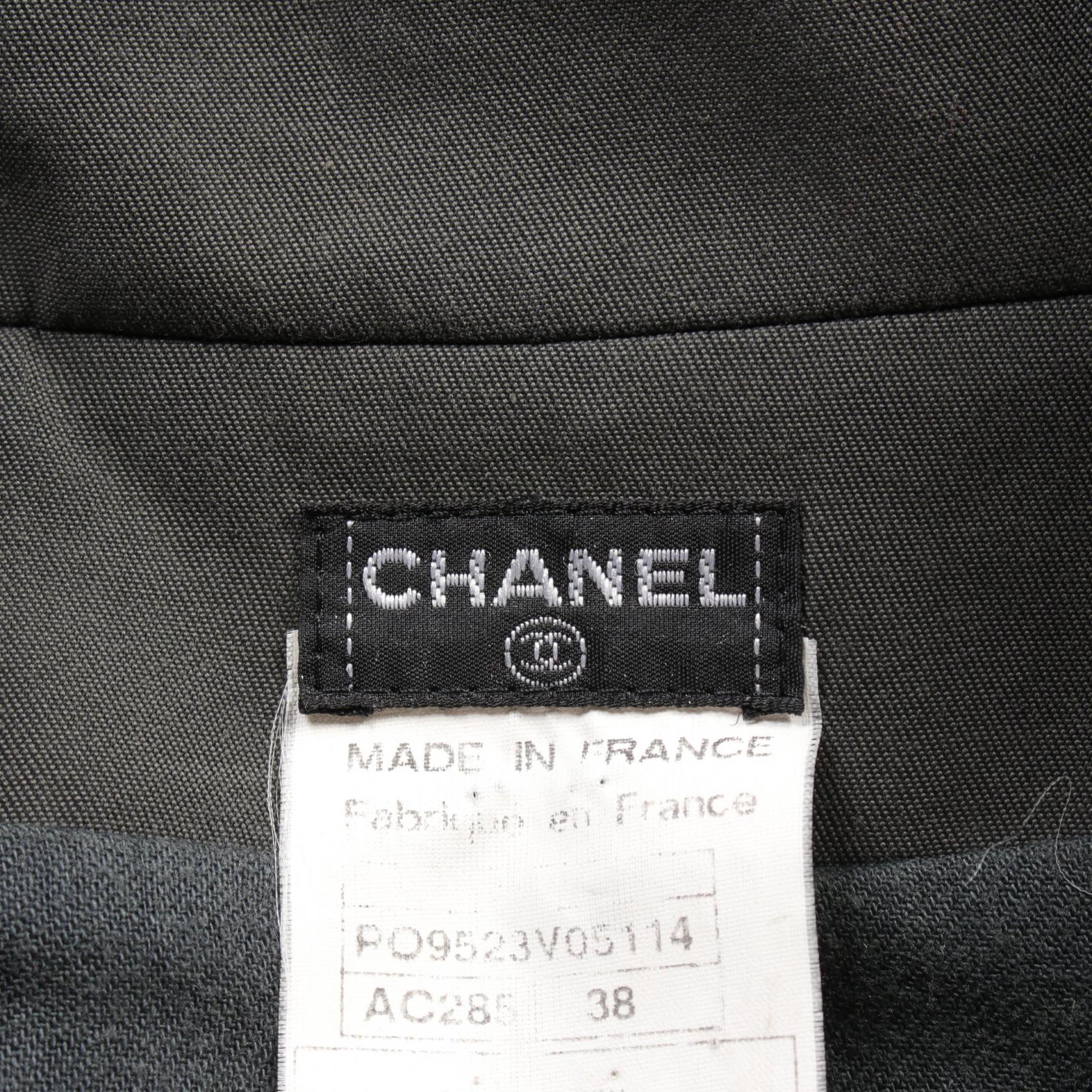 Chanel Cotton/Nylon Trench Coat Gray