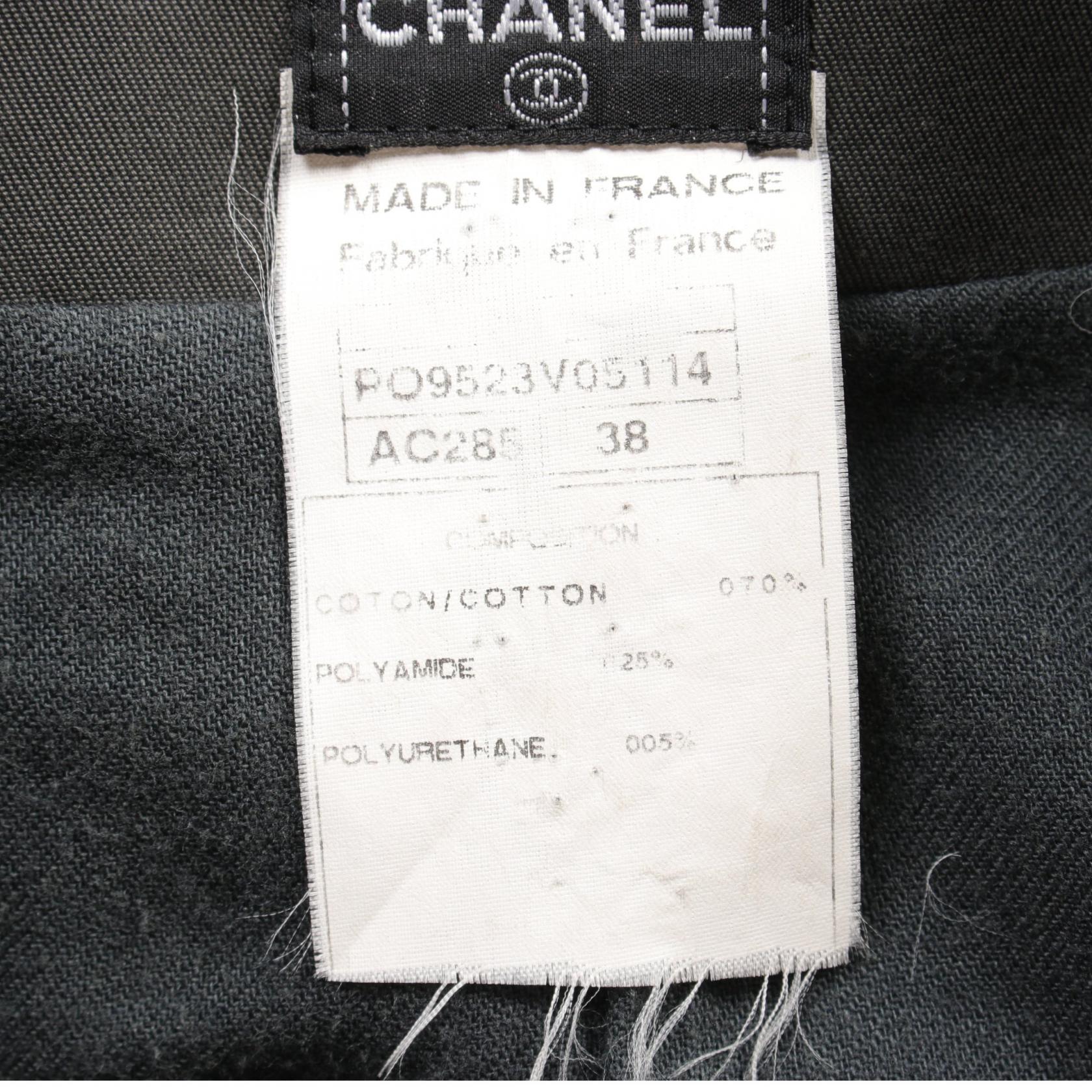 Chanel Cotton/Nylon Trench Coat Gray