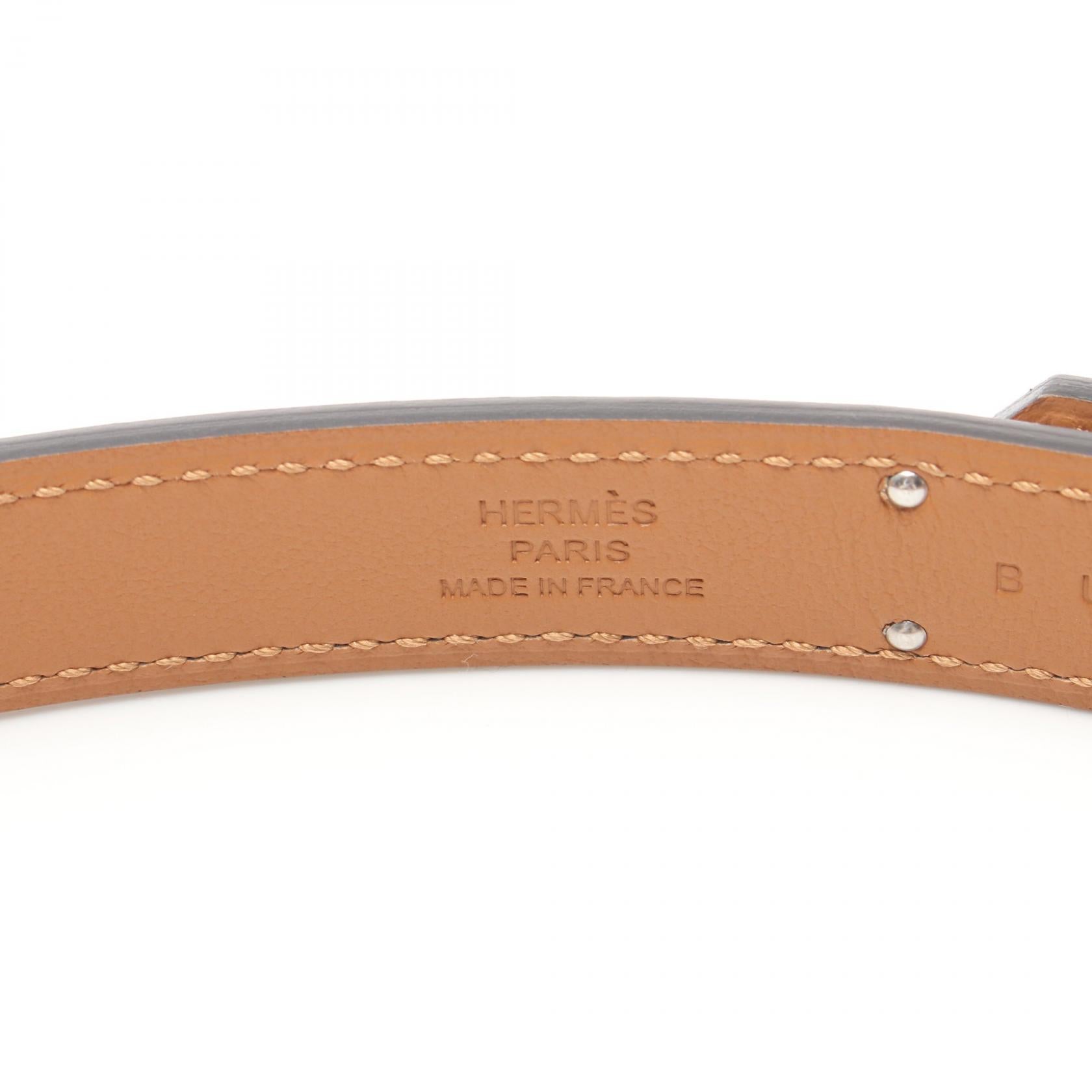 Hermes Kelly Belt Epsom Leather Blue