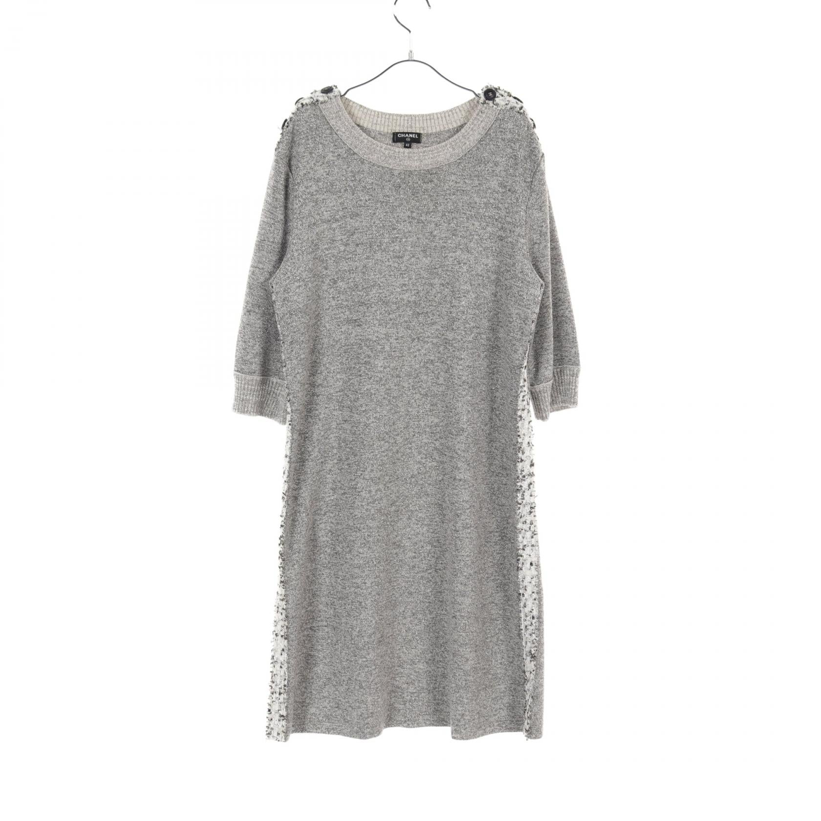 Chanel Wool Dress Gray P57394K07554