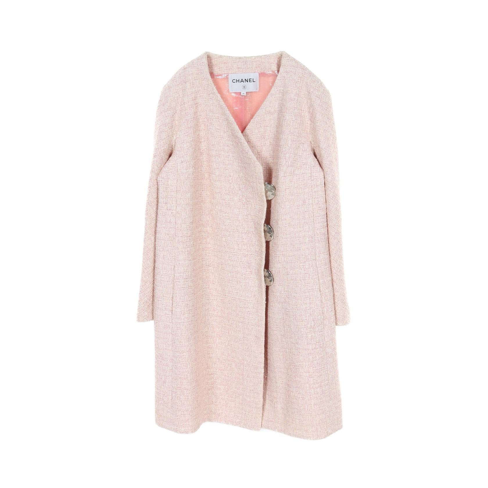 Chanel Silk Polyester Outerwear Pink