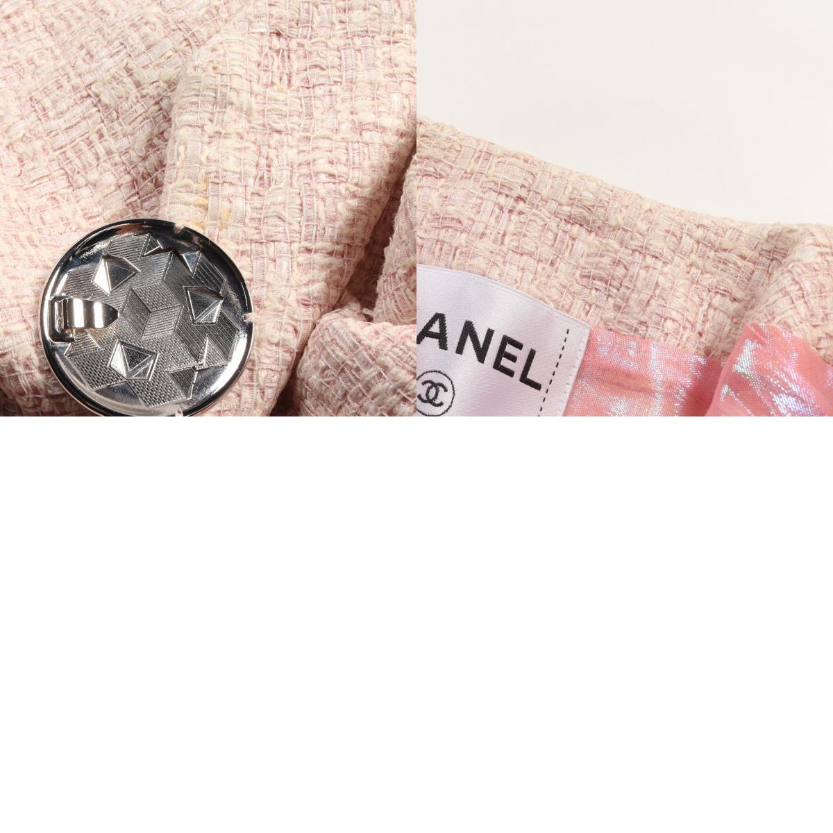 Chanel Silk Polyester Outerwear Pink