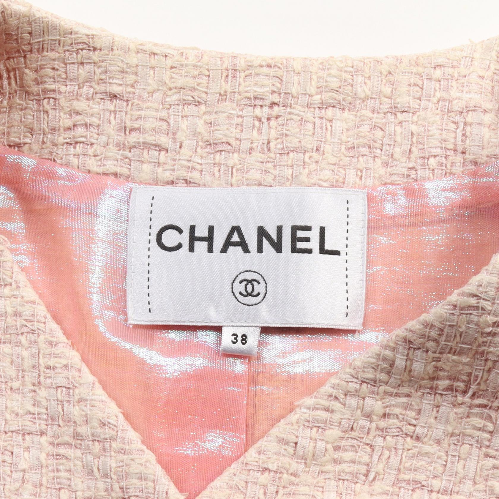 Chanel Silk Polyester Outerwear Pink