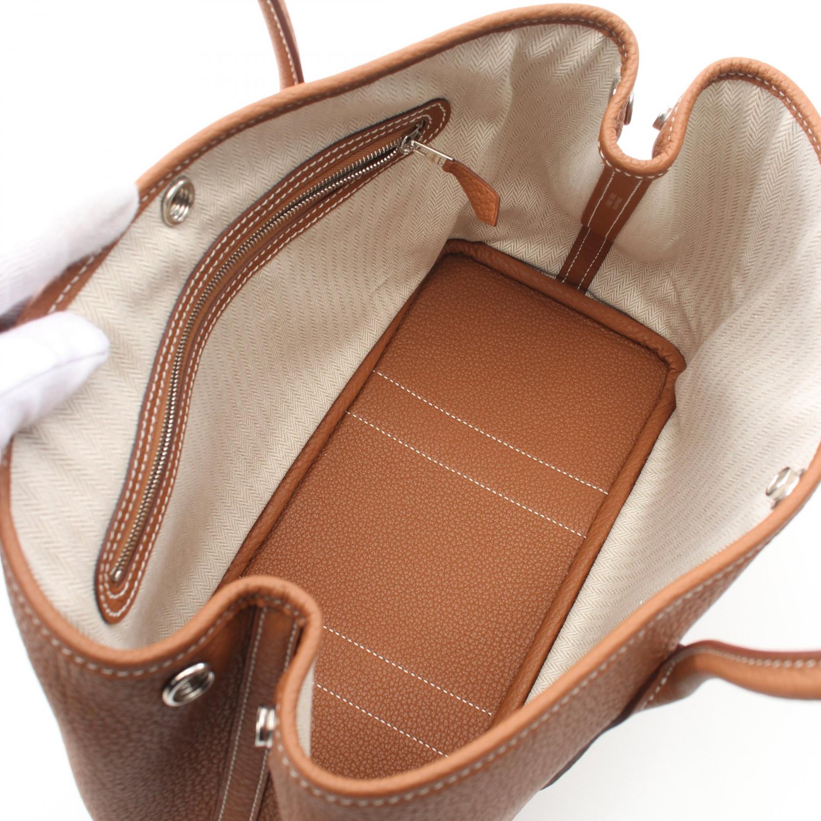 Hermes Garden Party TPM Tote Bag Brown