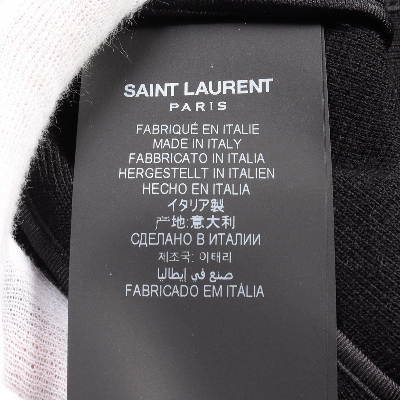 Saint Laurent Wool Nylon Outerwear Black