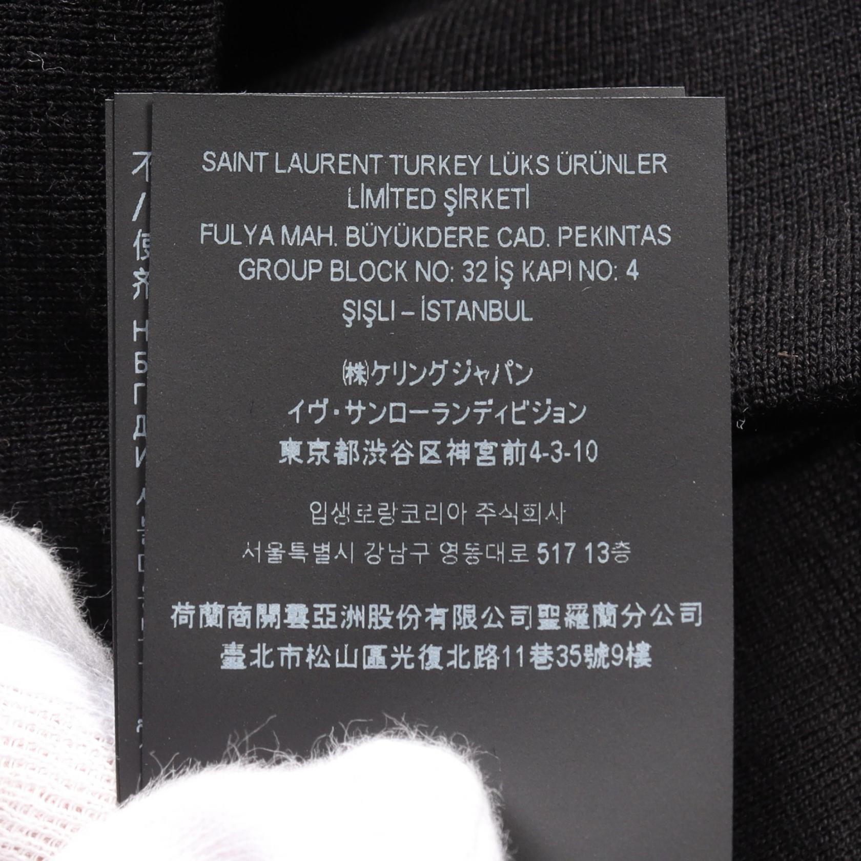 Saint Laurent Wool Nylon Outerwear Black