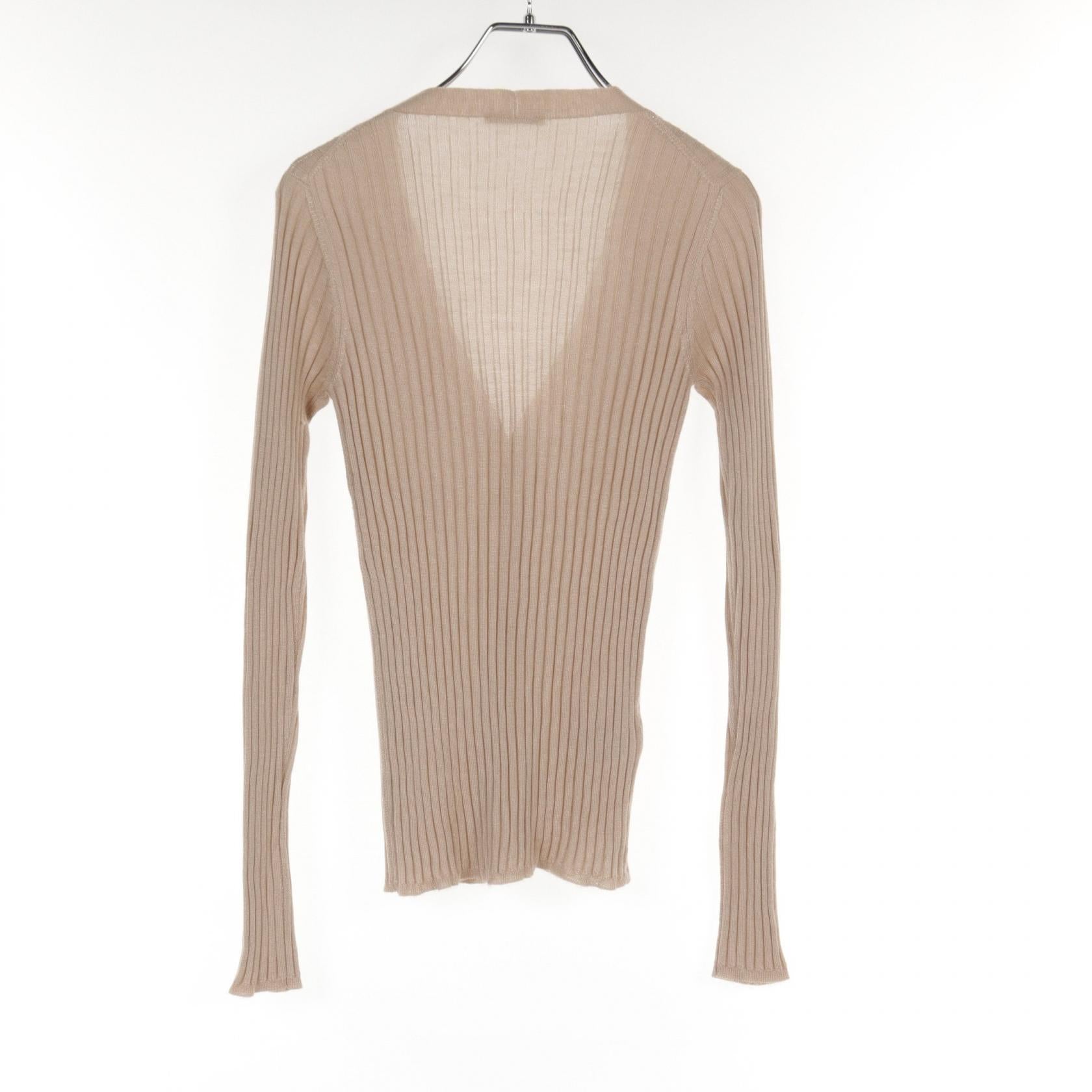 Prada Cashmere Silk Cardigan Beige