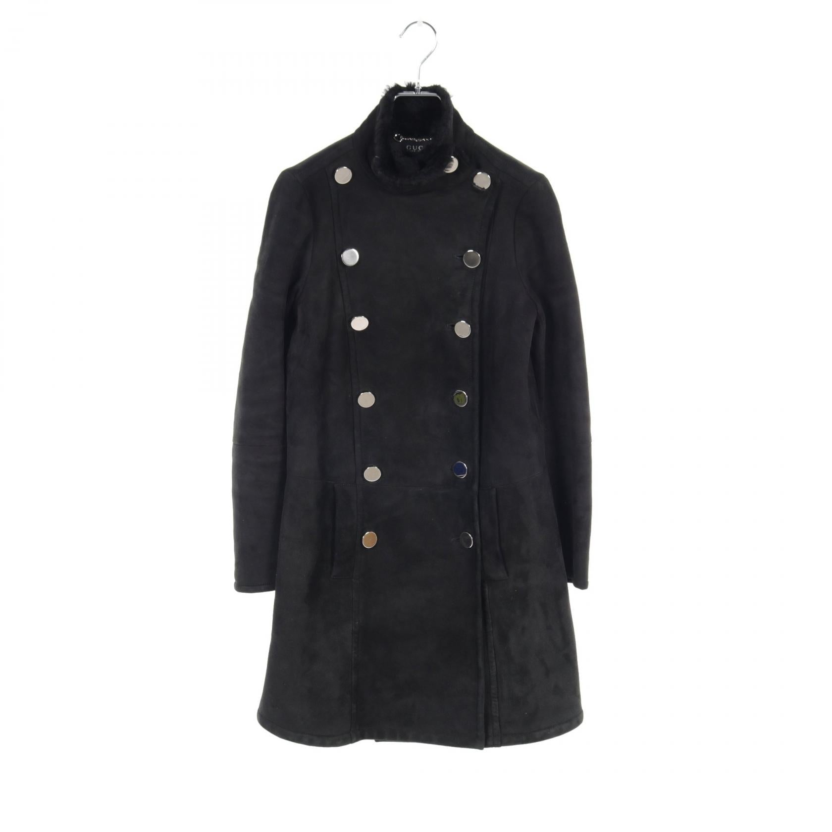 Gucci Shearling Outerwear Black 355982