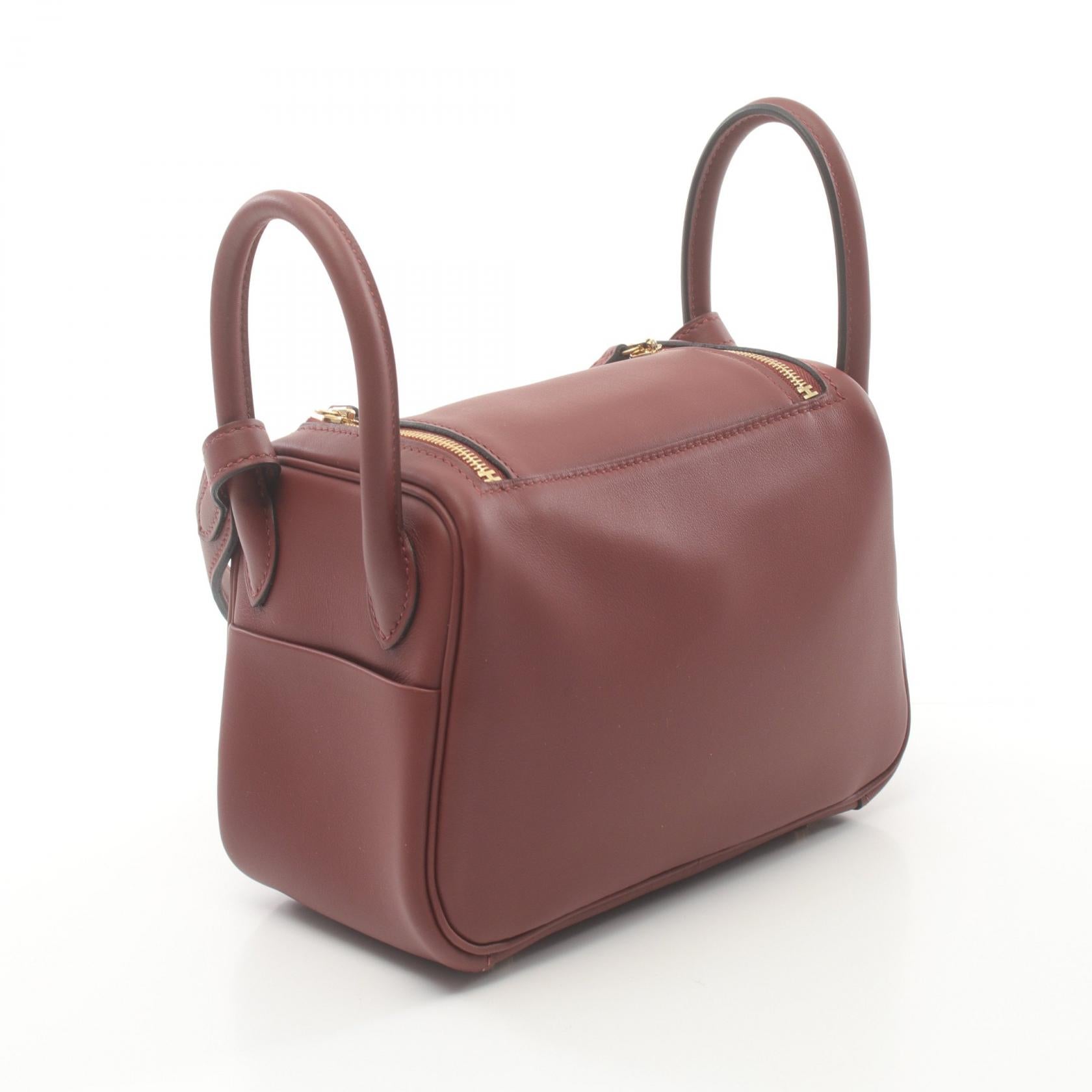 Hermes Lindy Mini Shoulder Bag Bordeaux