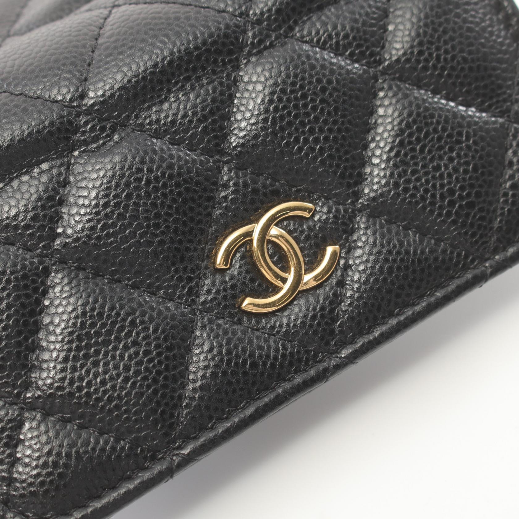 Chanel Matelasse Mini Shoulder Bag Leather Black