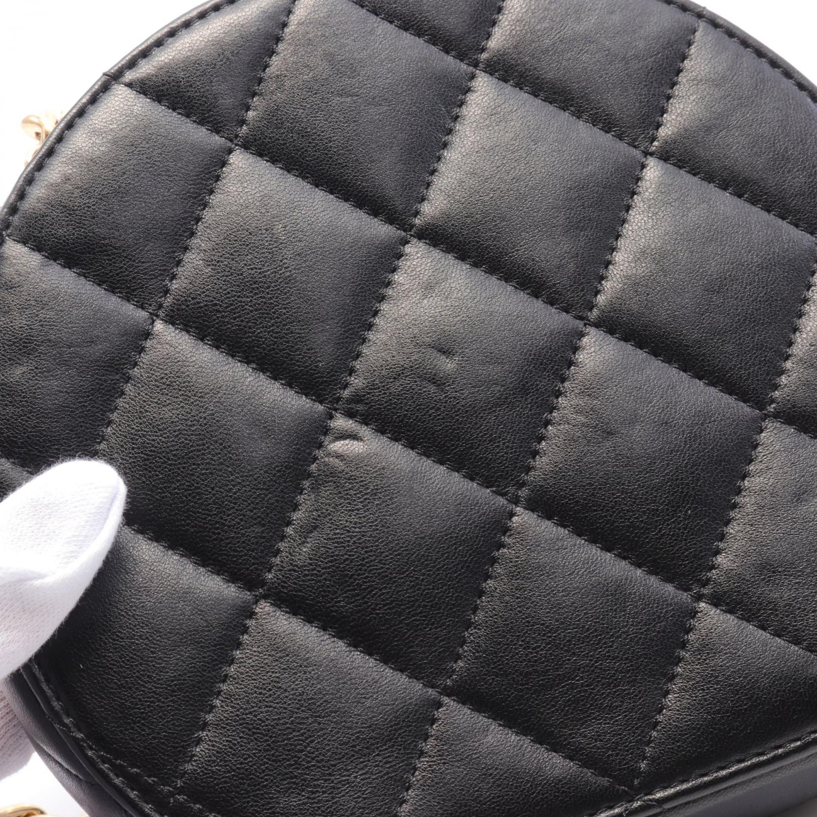 Chanel Lambskin Small Round Shoulder Bag AS3759