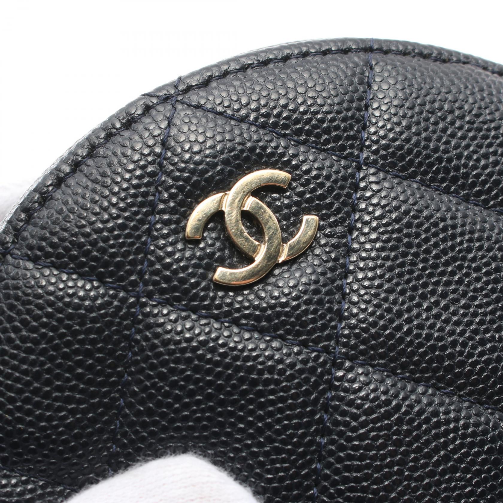 Chanel Matelasse Leather Shoulder Bag Navy