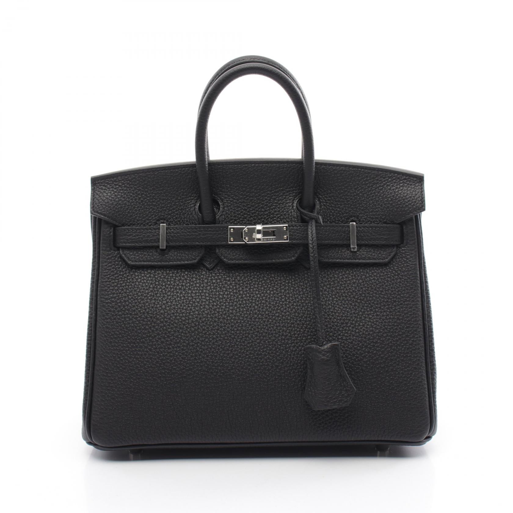 Hermes Birkin 25 Togo Handbag Black