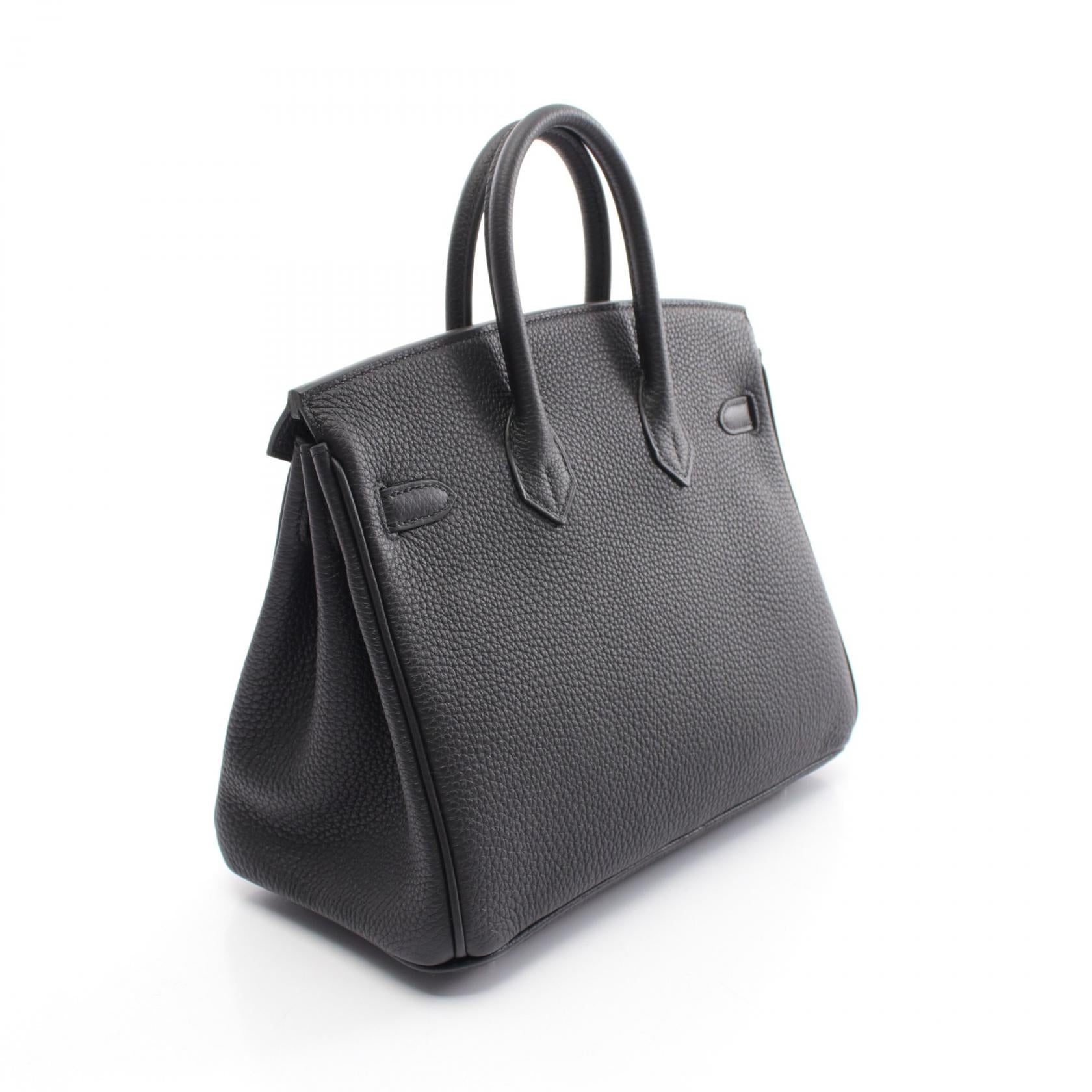 Hermes Birkin 25 Togo Handbag Black