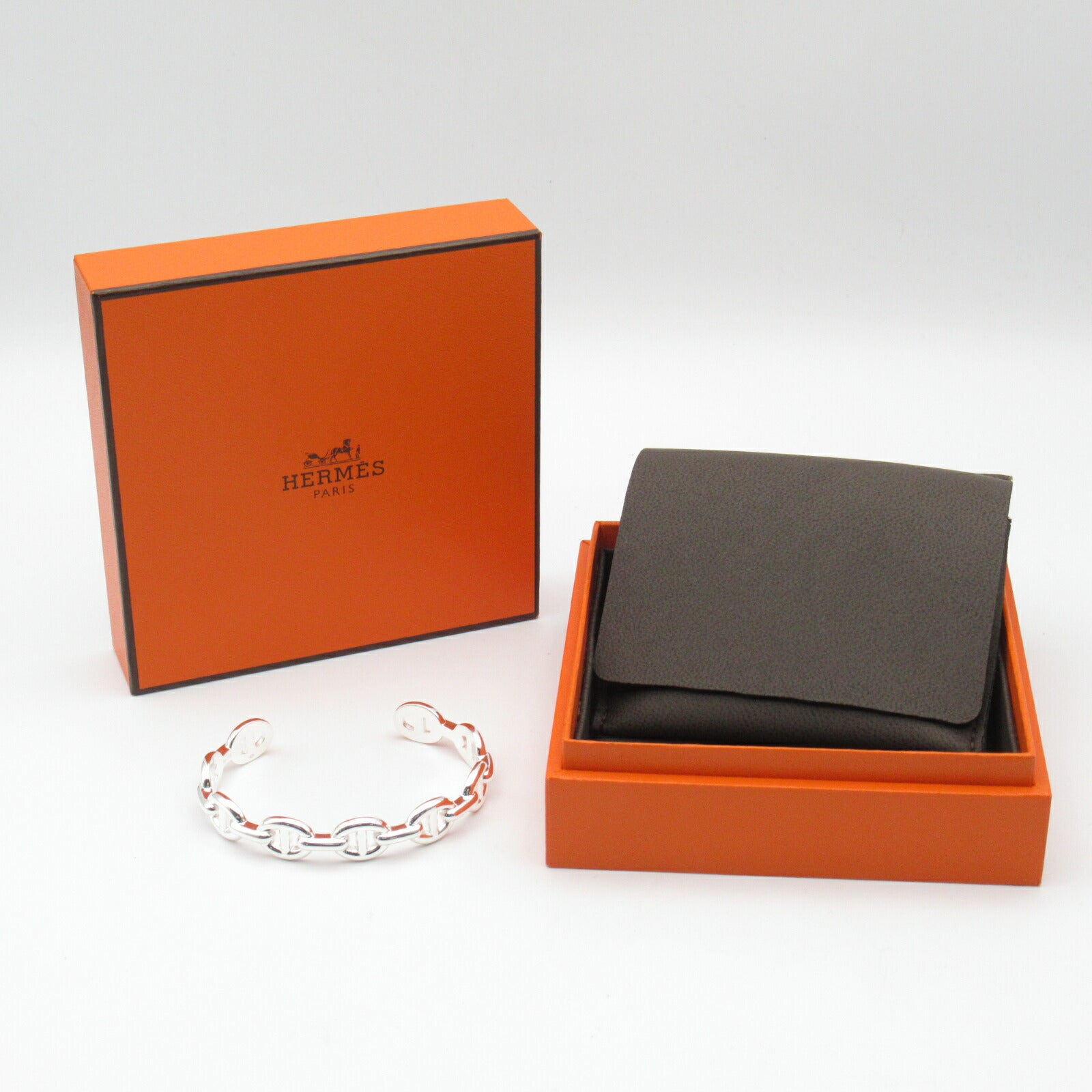 Hermes Silver 925 Chaine d'Ancre Bangle