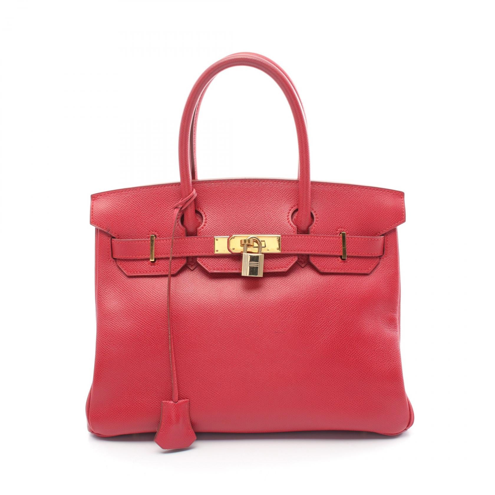 Hermes Birkin 30 Handbag Red