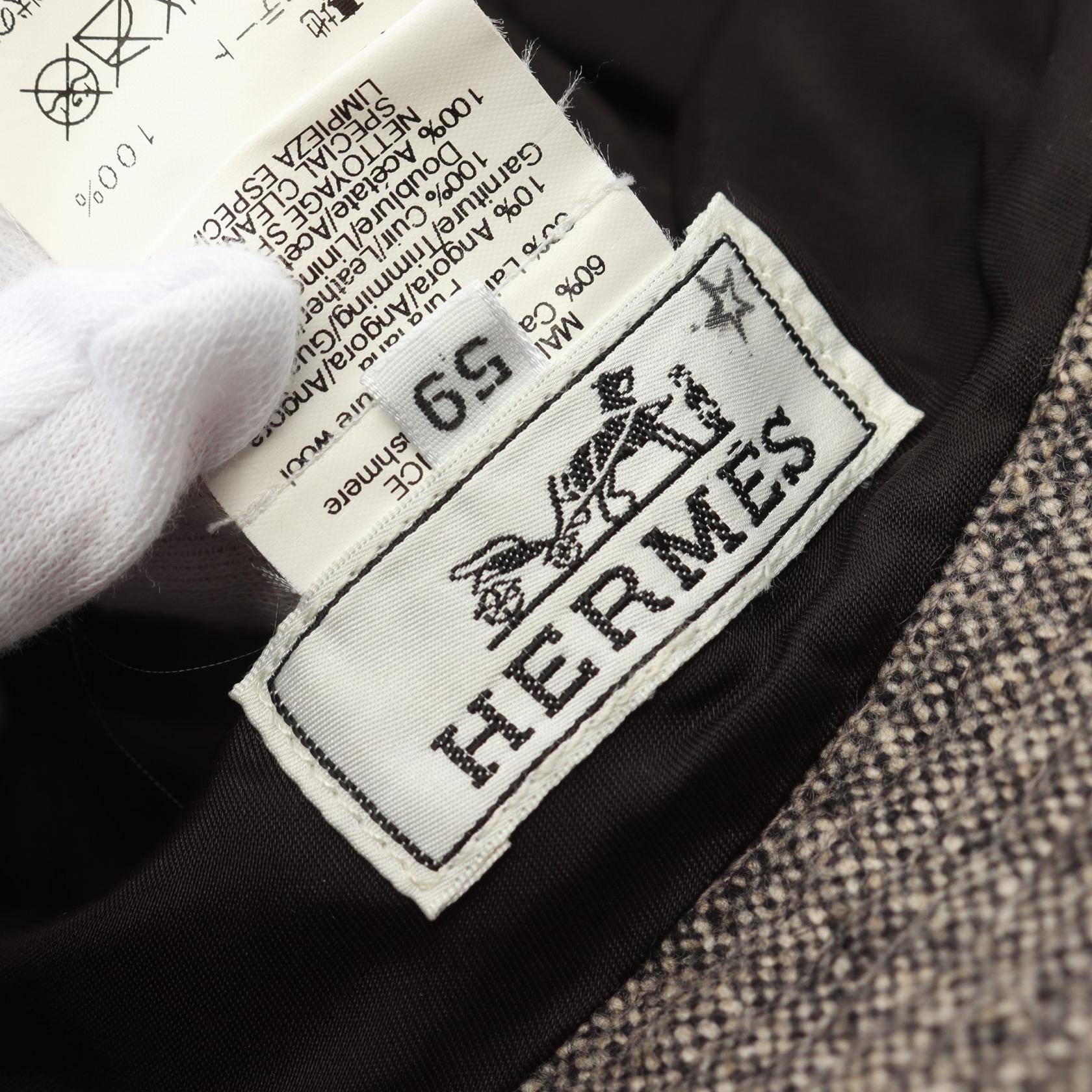 Hermes Wool Cashmere Angora Hat