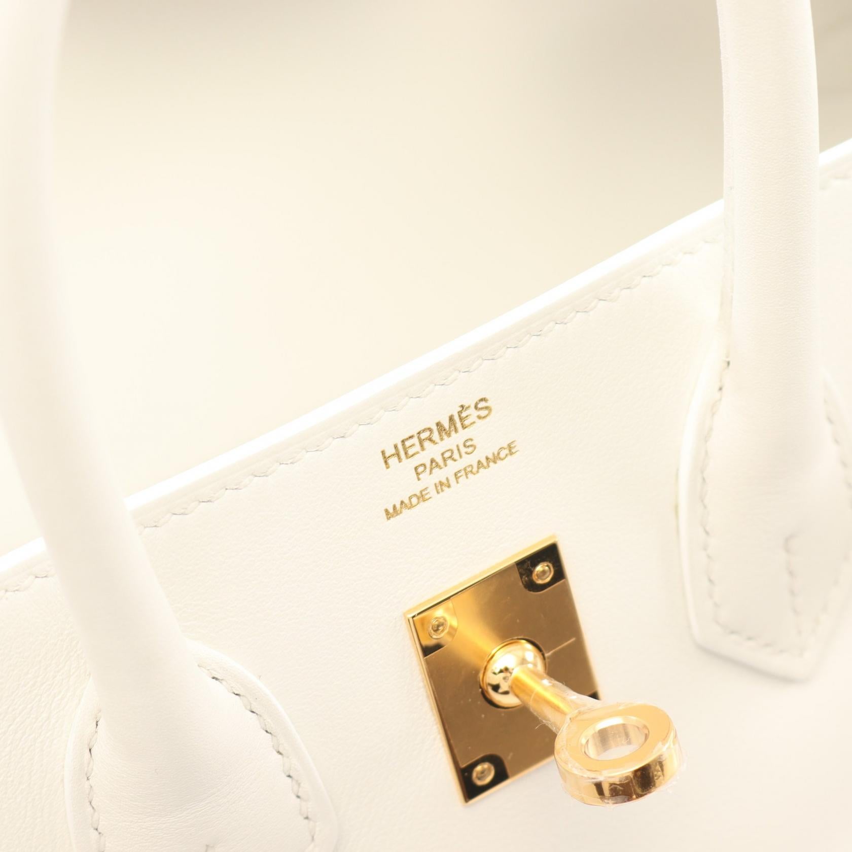 Hermes Birkin 25 Handbag White