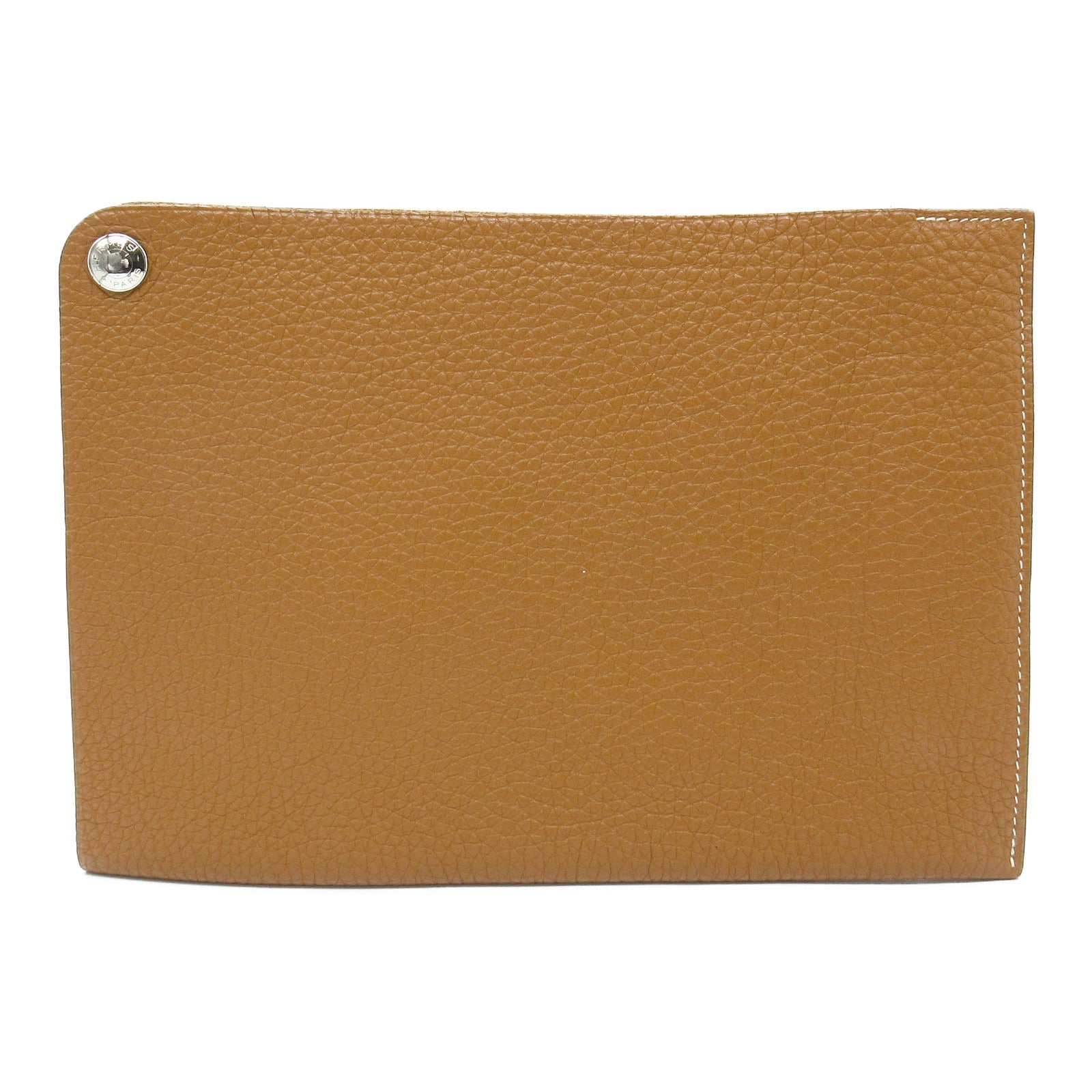 Hermes Leather Document Case Brown