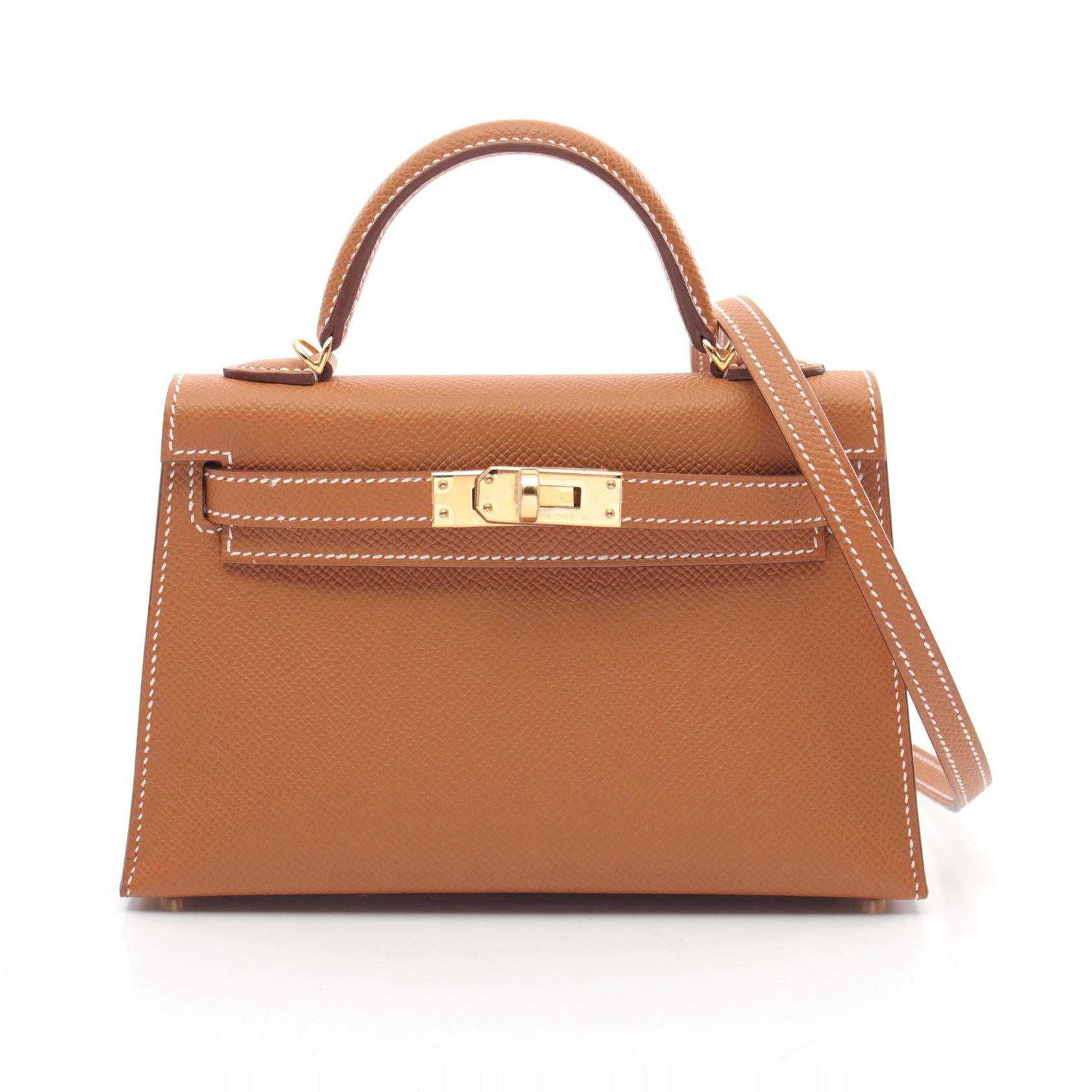 Hermes Mini Kelly 2 Handbag Brown