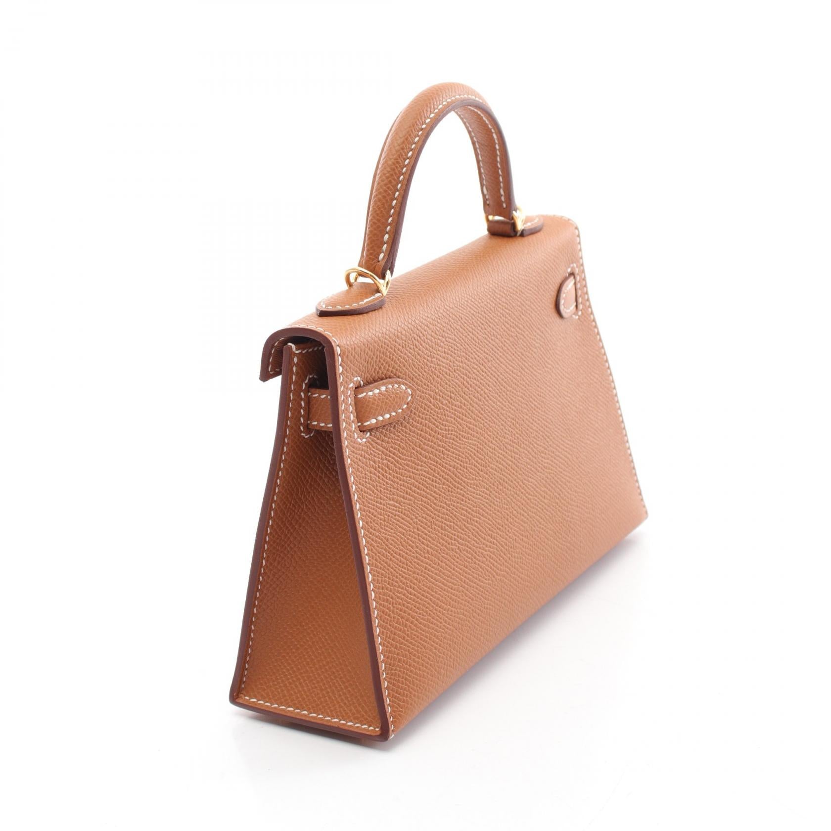 Hermes Mini Kelly 2 Handbag Brown