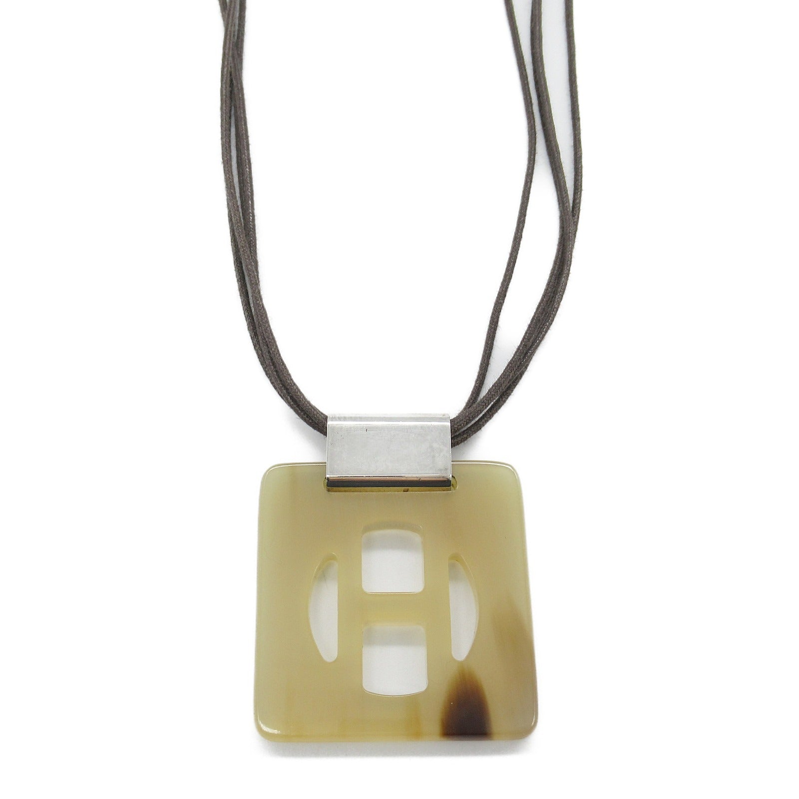 Hermes Buffalo Horn Necklace Jewelry