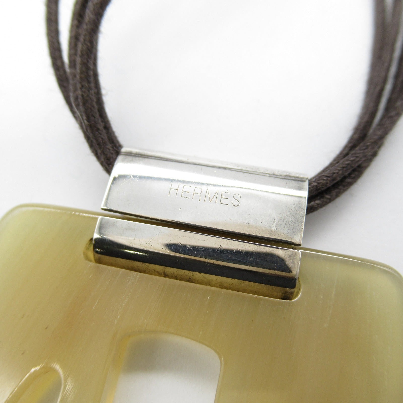 Hermes Buffalo Horn Necklace Jewelry